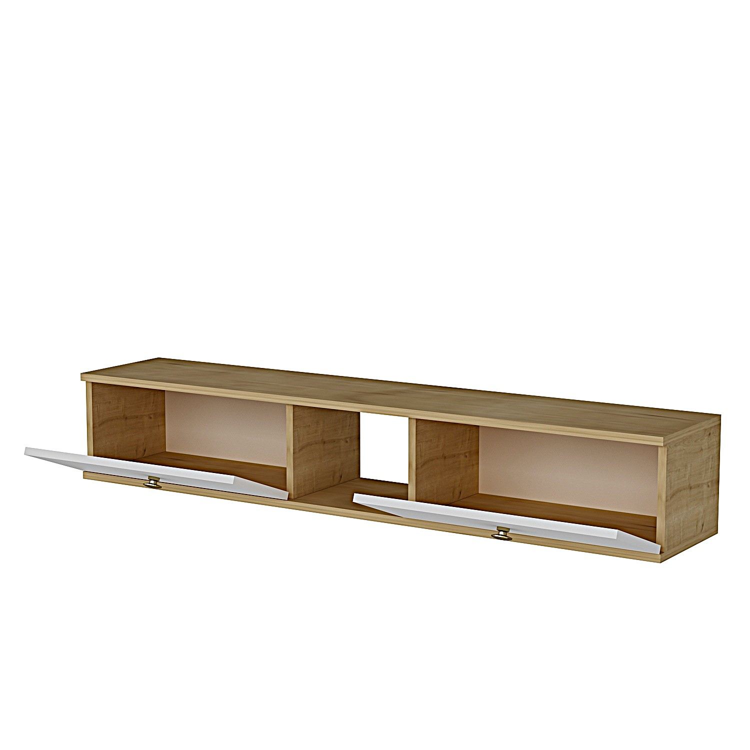 Comodă TV Hanah Home, PAL melaminat, 150 x 29.6 x 25.6 cm, sapphire stejar/alb, 555CHM1106 — imaginea 3