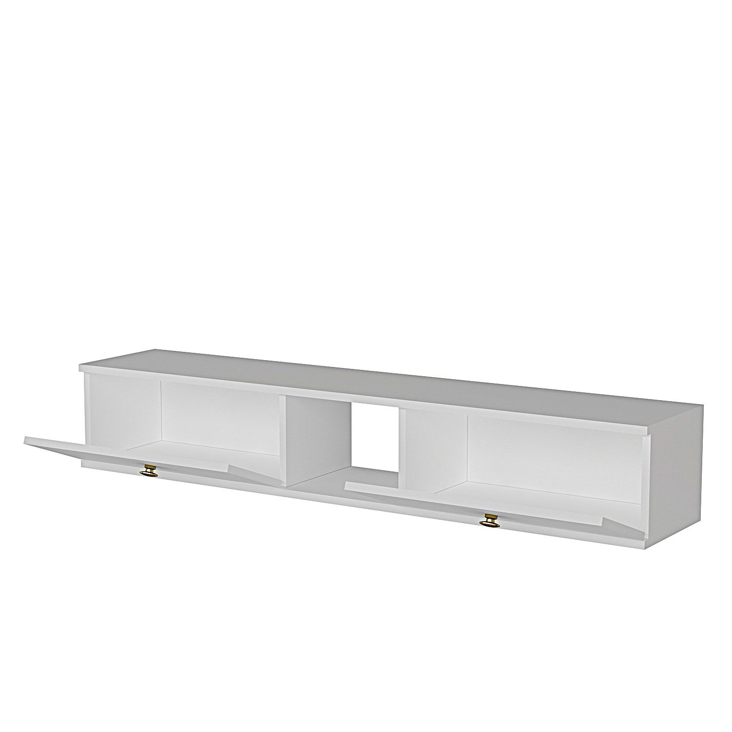 Comodă TV Hanah Home, PAL melaminat, 150 x 29.6 x 25.6 cm, alb, 555CHM1105 — imaginea 3