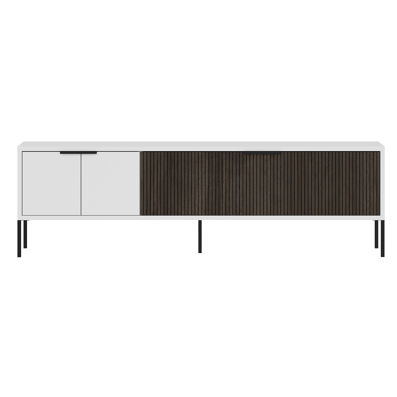 Comodă TV Hanah Home, PAL melaminat, 150 x 30 x 45 cm, alb/nuc, 327ODS1321 — imaginea 4