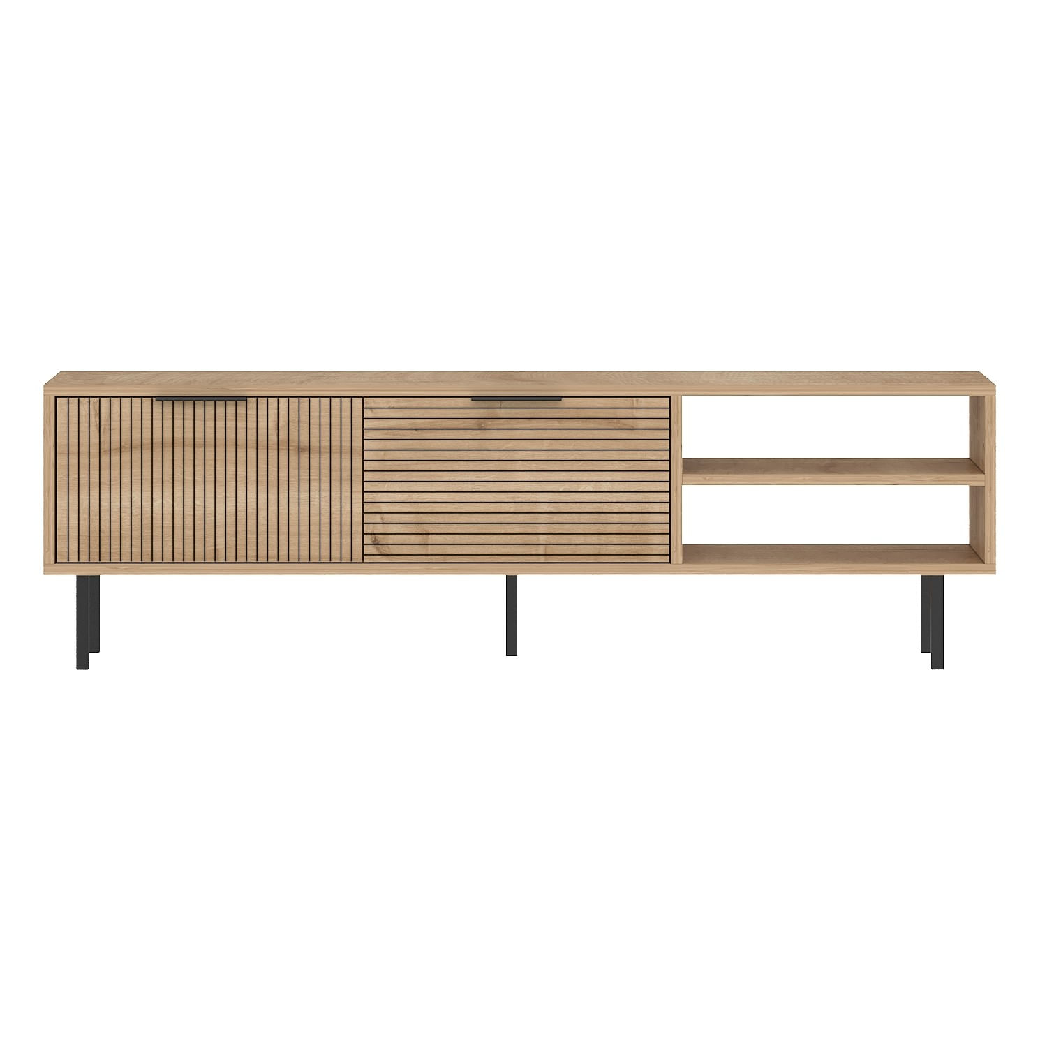 Comodă TV Hanah Home, PAL melaminat, 150 x 30 x 45 cm, sapphire stejar, 327ODS1323 — imaginea 2