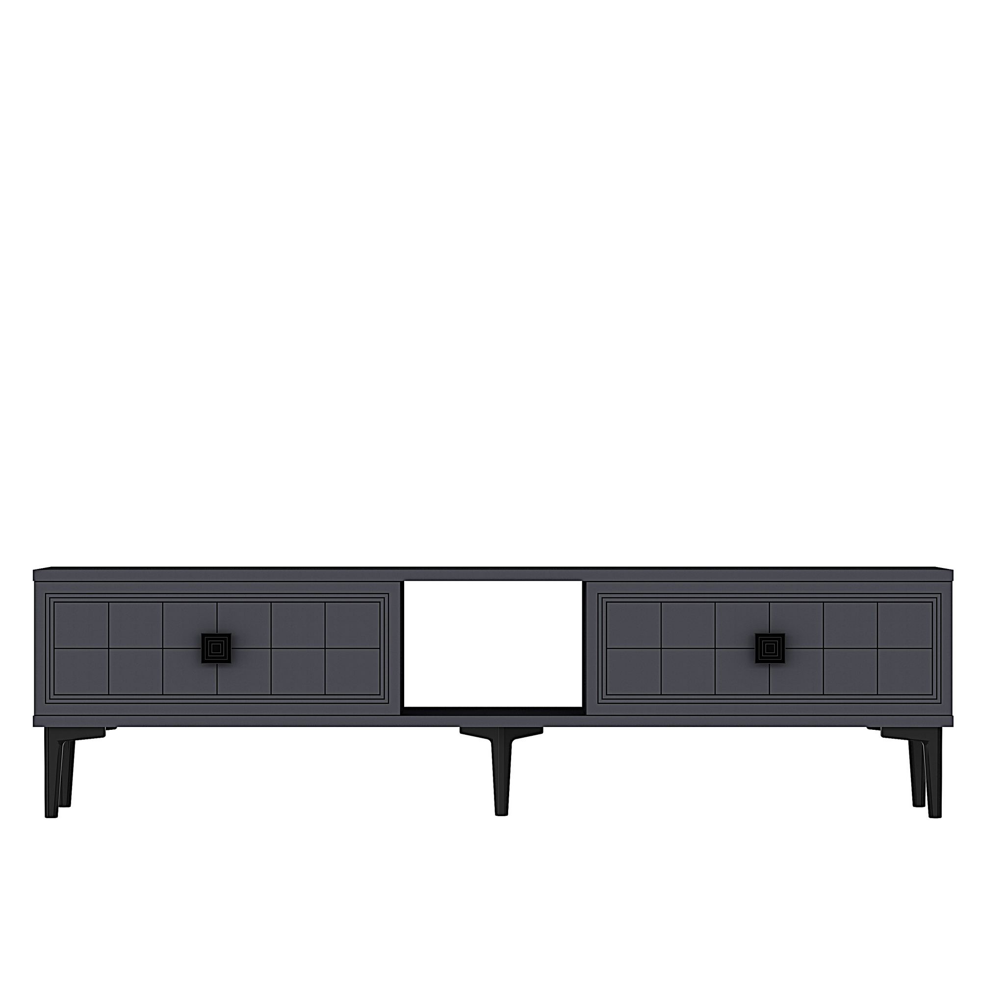Comodă TV Hanah Home, PAL melaminat, 150 x 30 x 41 cm, antracit, 555CHM1113 — imaginea 4