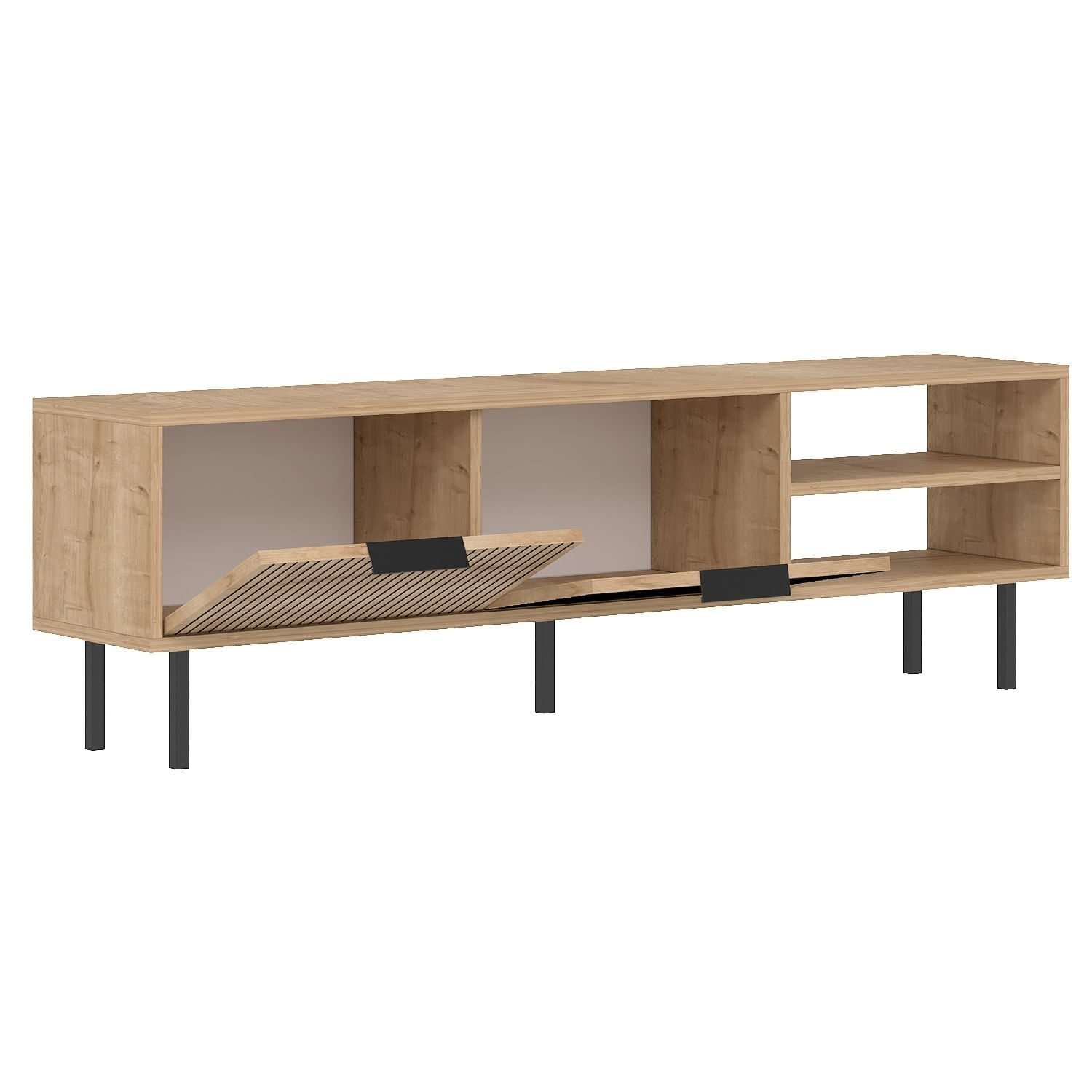 Comodă TV Hanah Home, PAL melaminat, 150 x 30 x 45 cm, sapphire stejar, 327ODS1323 — imaginea 4