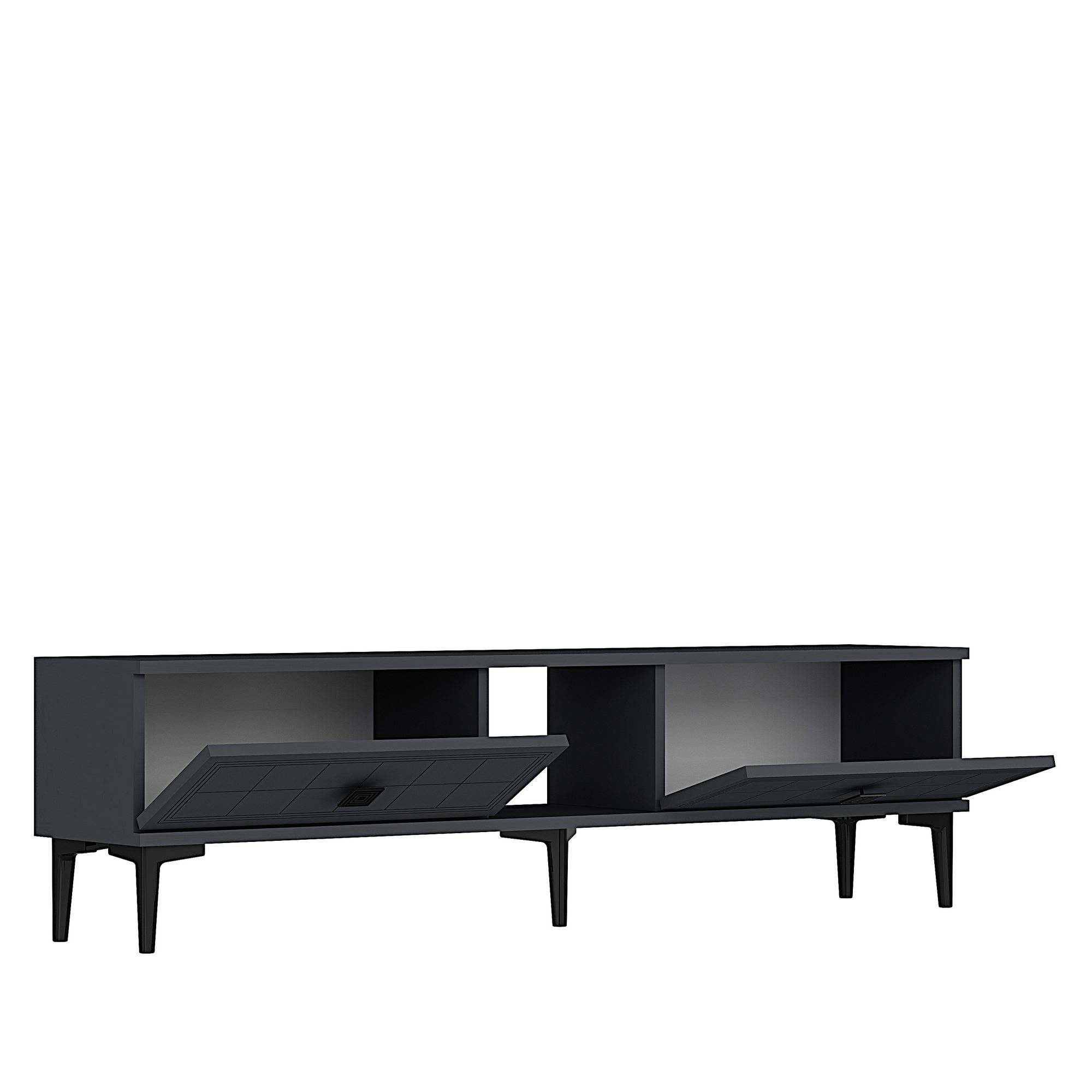 Comodă TV Hanah Home, PAL melaminat, 150 x 30 x 41 cm, antracit, 555CHM1113 — imaginea 5