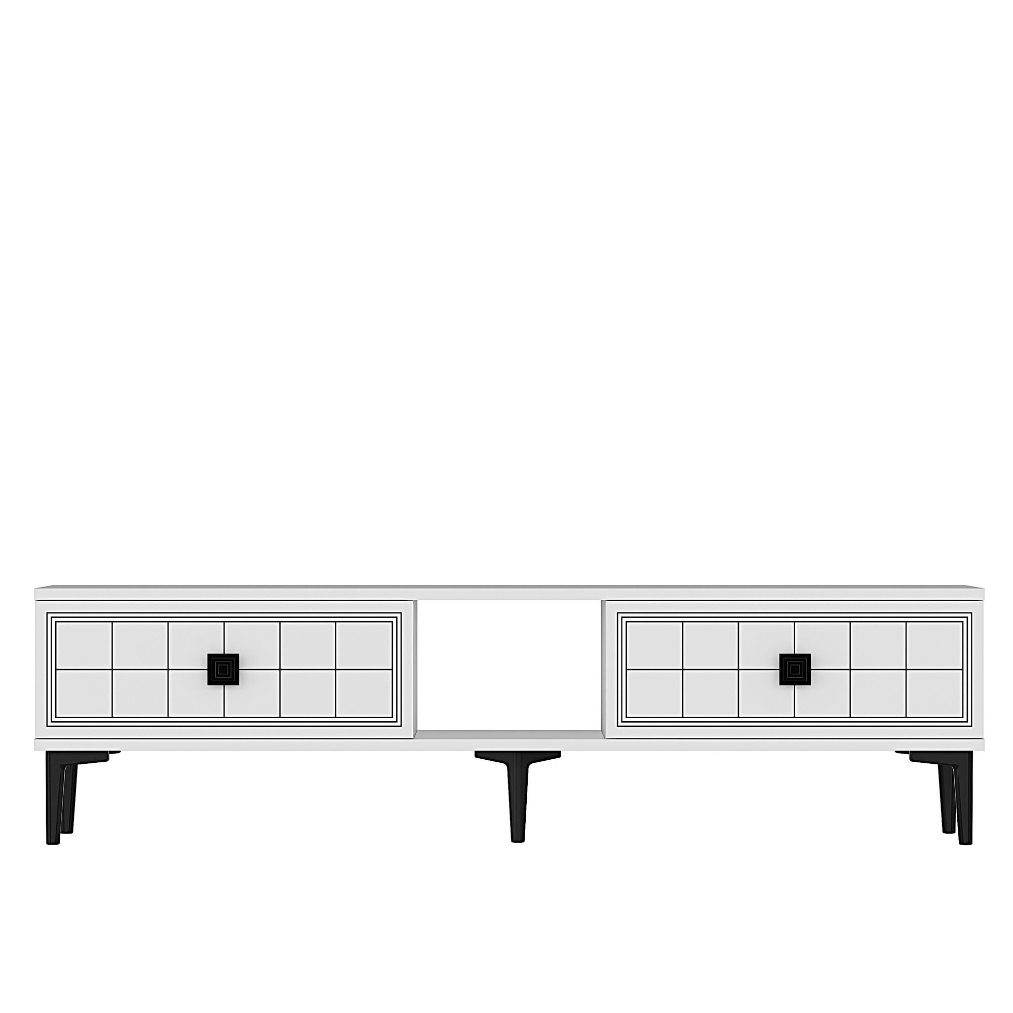 Comodă TV Hanah Home, PAL melaminat, 150 x 30 x 41 cm, alb, 555CHM1114 — imaginea 5