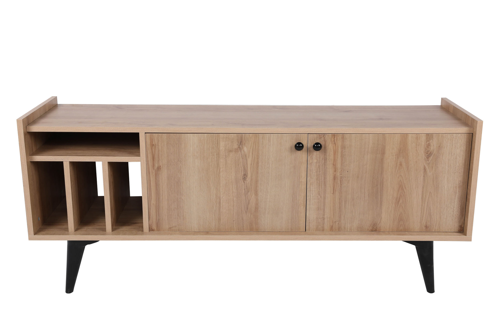 Comodă TV Hanah Home, PAL melaminat, 150 x 62 x 40 cm, stejar/negru, 811MDD3016 — imaginea 7