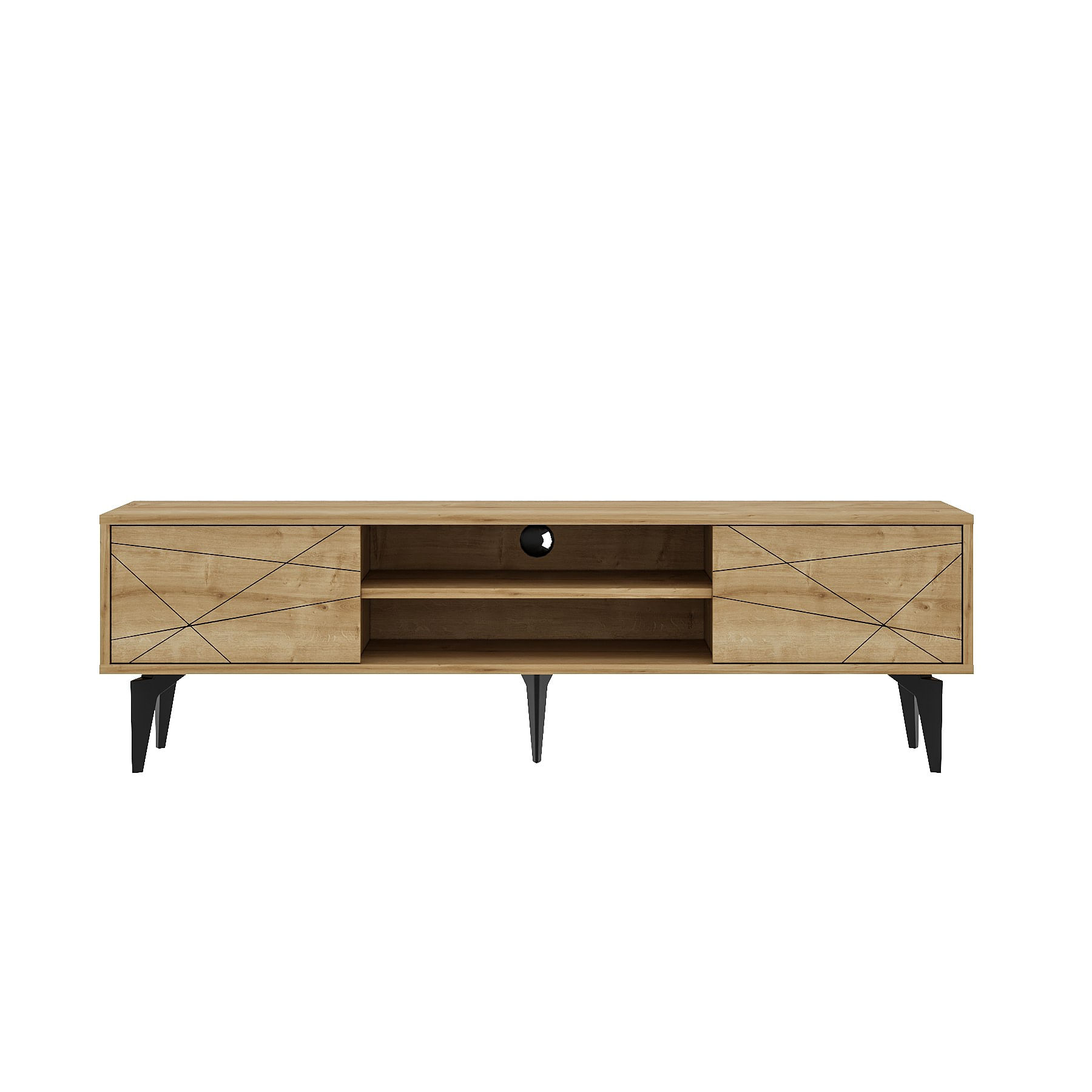 Comodă TV Hanah Home, PAL melaminat, 160 x 29.6 x 48.2 cm, sapphire stejar, 327ODS1259 — imaginea 7