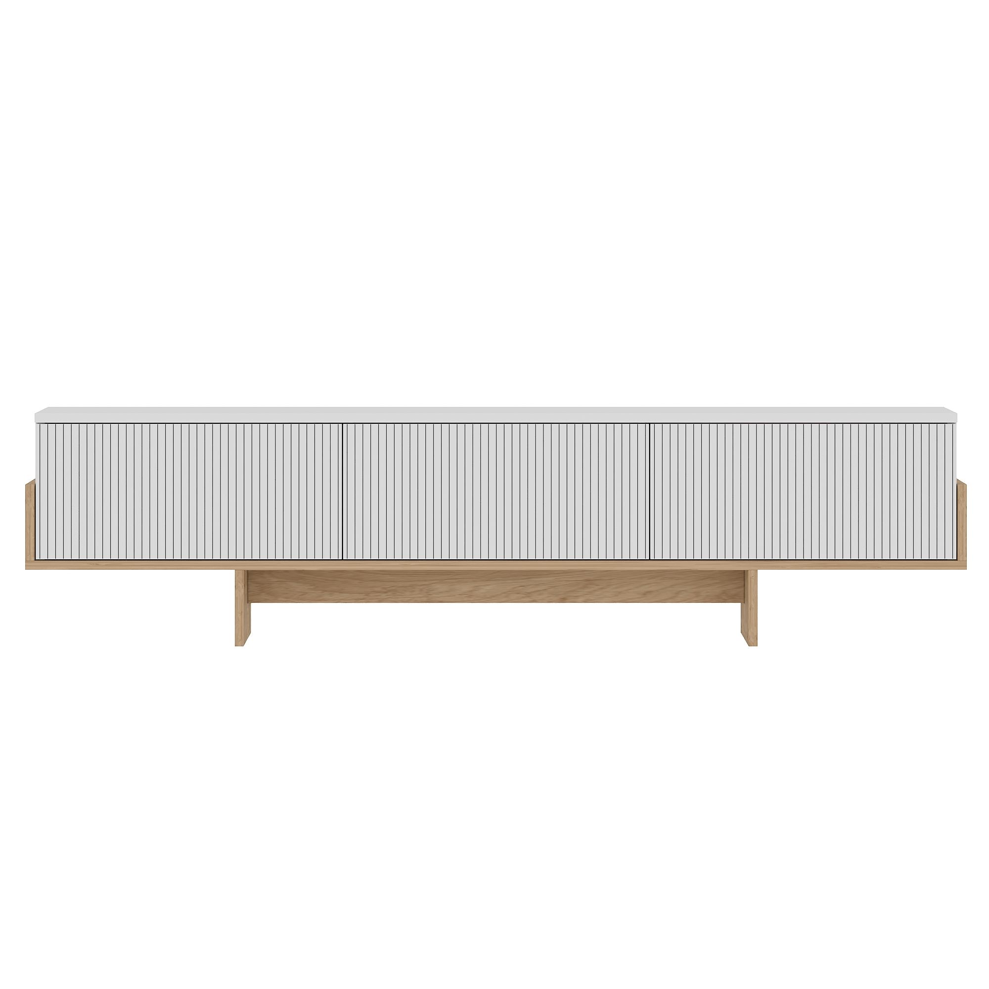 Comodă TV Hanah Home, PAL melaminat, 180 x 30 x 44.6 cm, alb/sapphire stejar, 327ODS1605 — imaginea 7