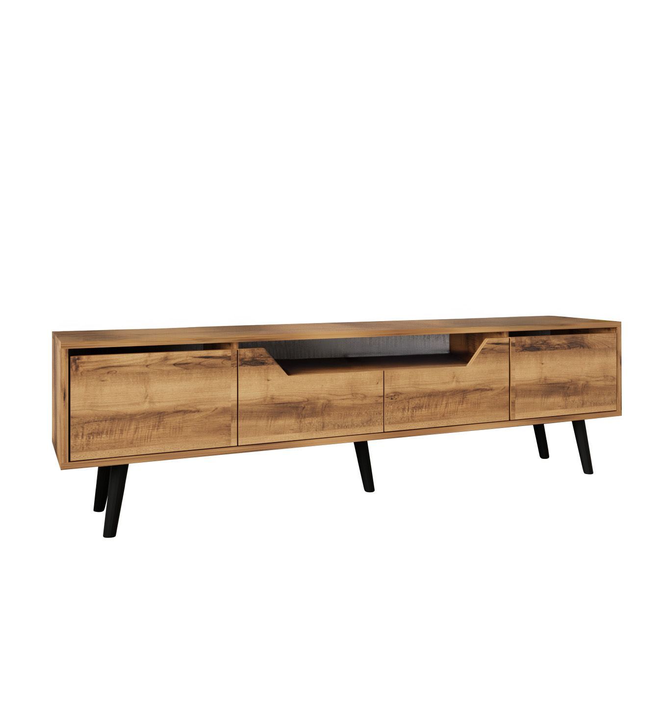 Comodă TV Hanah Home, PAL melaminat, 180 x 29.8 x 48 cm, nuc, 469ORN1707 — imaginea 2