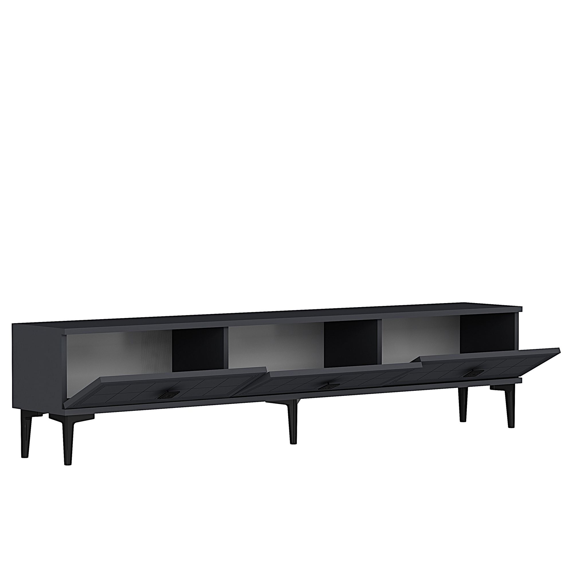 Comodă TV Hanah Home, PAL melaminat, 180 x 30 x 41 cm, antracit, 555CHM1116 — imaginea 6
