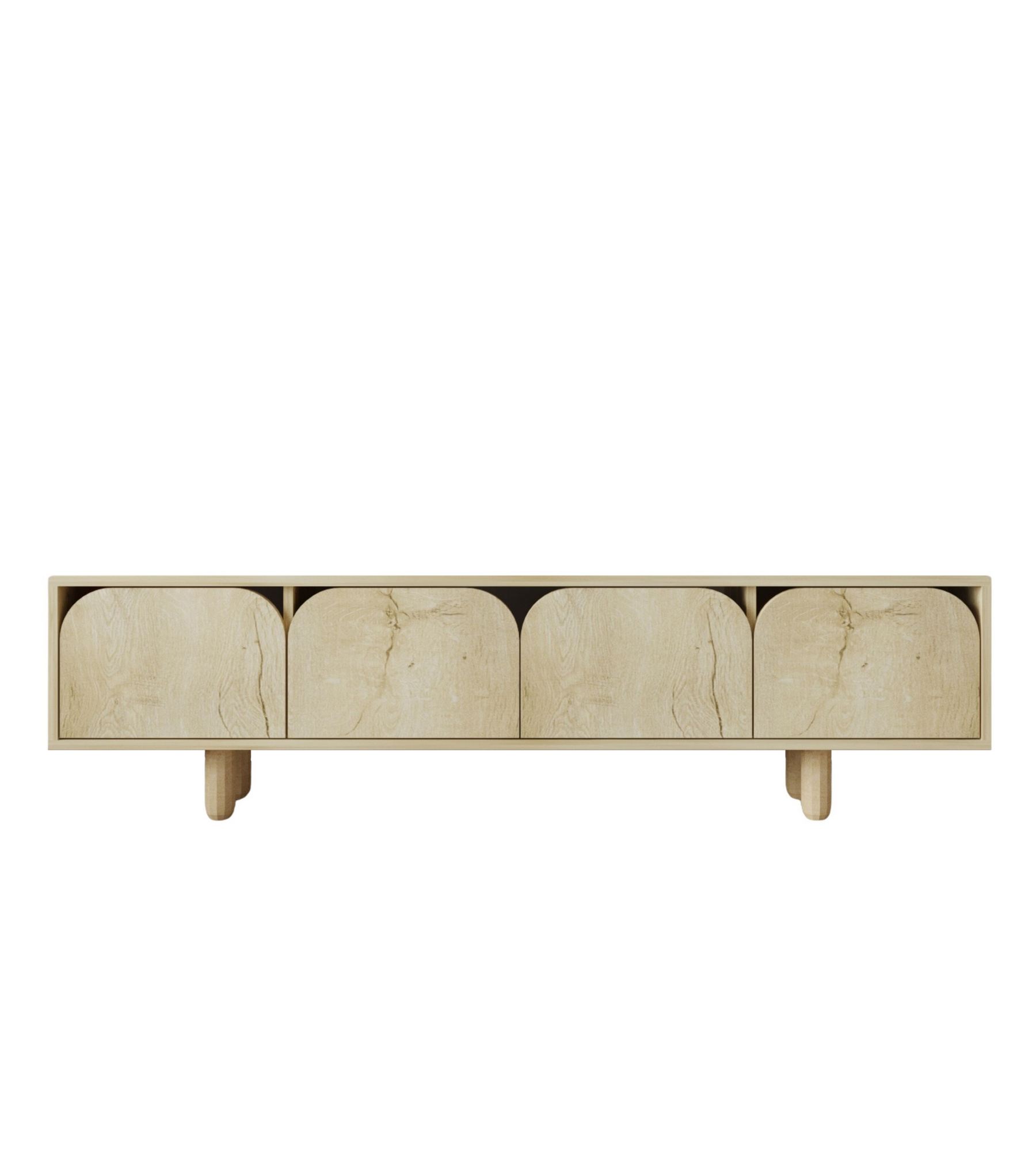 Comodă TV Hanah Home, PAL melaminat, 180 x 29.8 x 48 cm, sapphire stejar, 469ORN1702 — imaginea 3