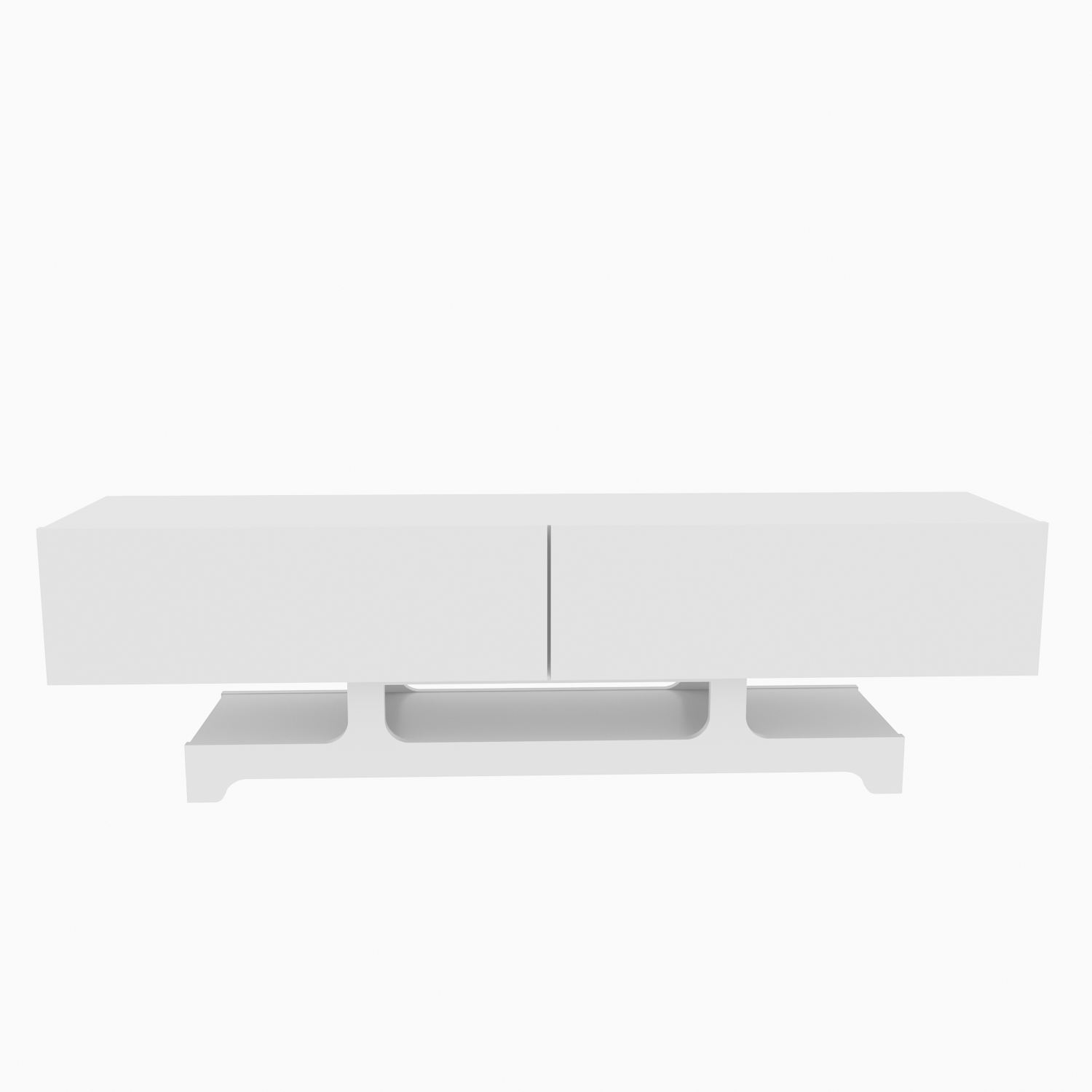 Comodă TV Hanah Home, PAL melaminat, 160 x 35 x 46.8 cm, alb, 875ZNA5341 — imaginea 4