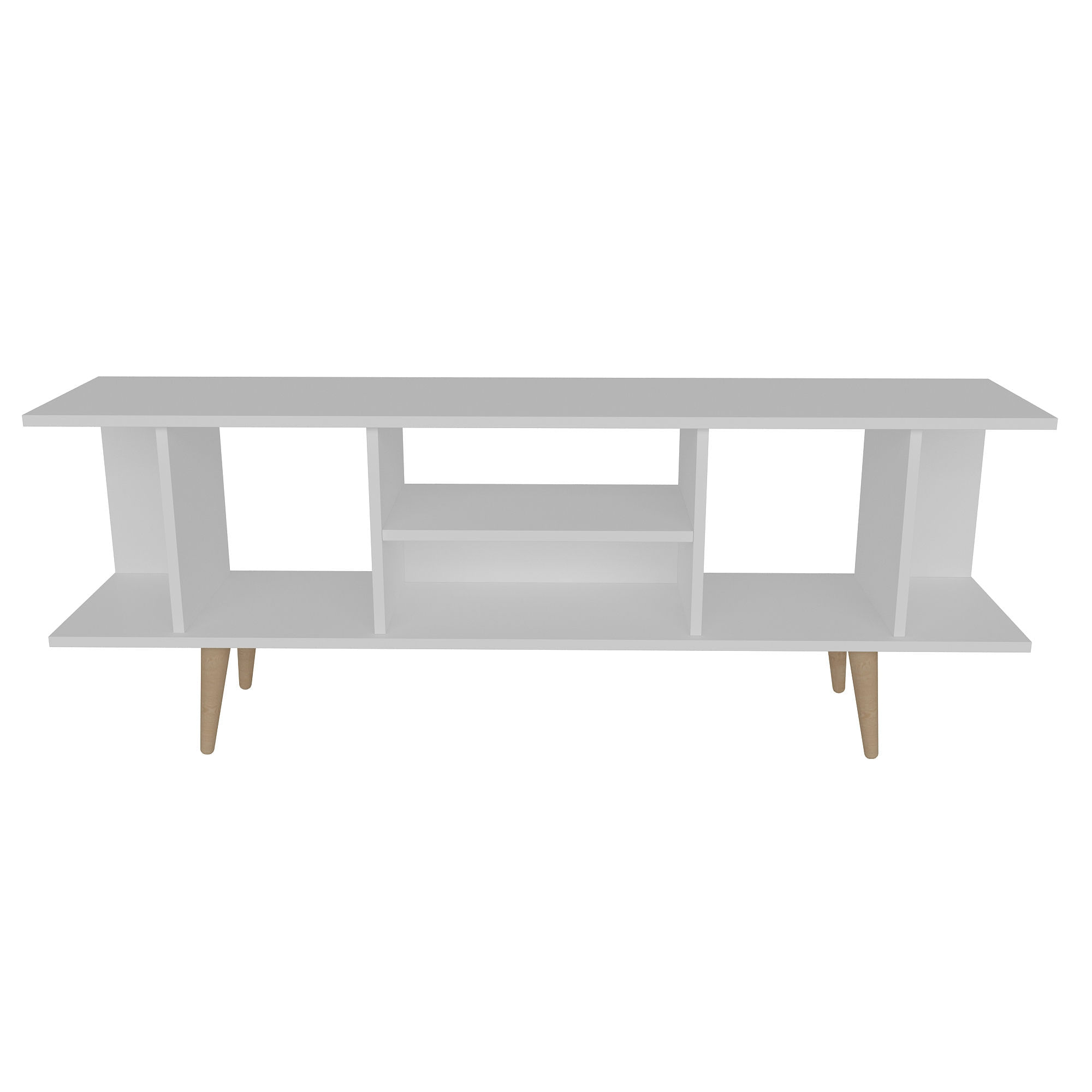 Comodă TV Hanah Home, PAL melaminat, 160 x 35 x 38.6 cm, alb, 322RTC2198 — imaginea 3