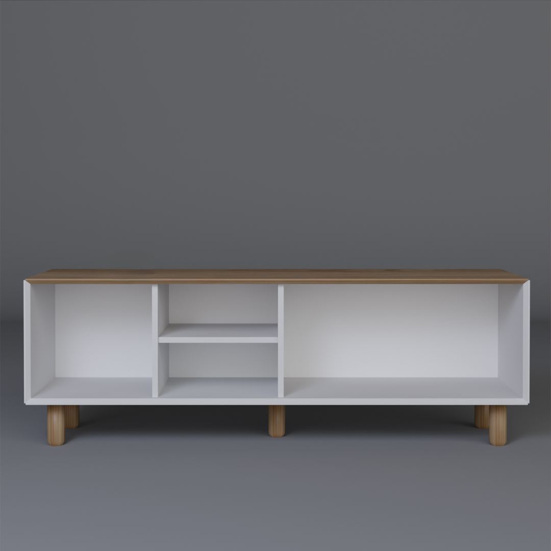 Comodă TV Hanah Home, PAL melaminat, 160 x 40 x 56 cm, garden stejar, 350MWD1702 — imaginea 6