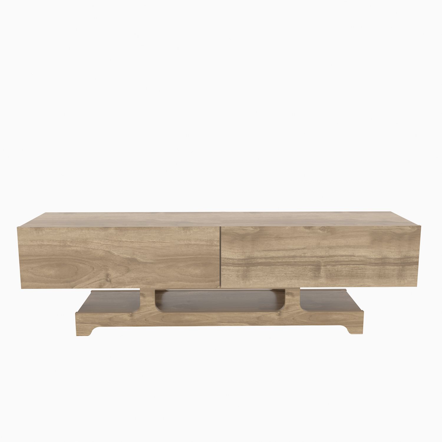 Comodă TV Hanah Home, PAL melaminat, 160 x 35 x 46.8 cm, nuc, 875ZNA5342 — imaginea 5