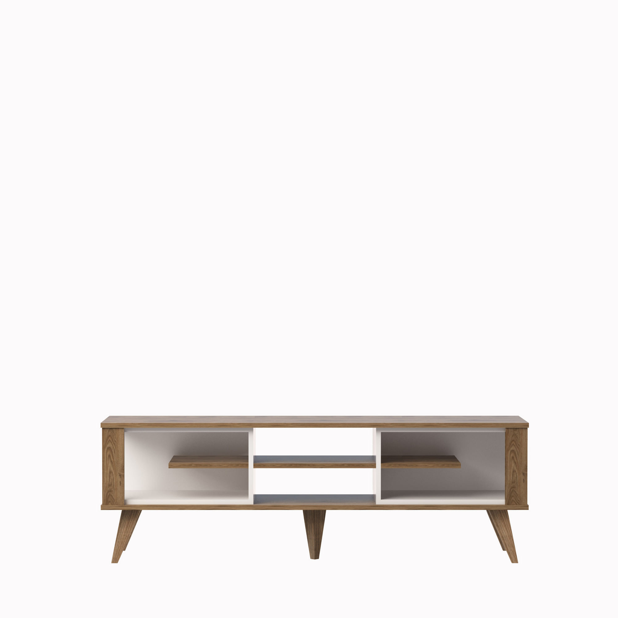 Comodă TV Hanah Home, PAL melaminat, 160 x 35 x 52.5 cm, stejar/alb, 875ZNA3042 — imaginea 3