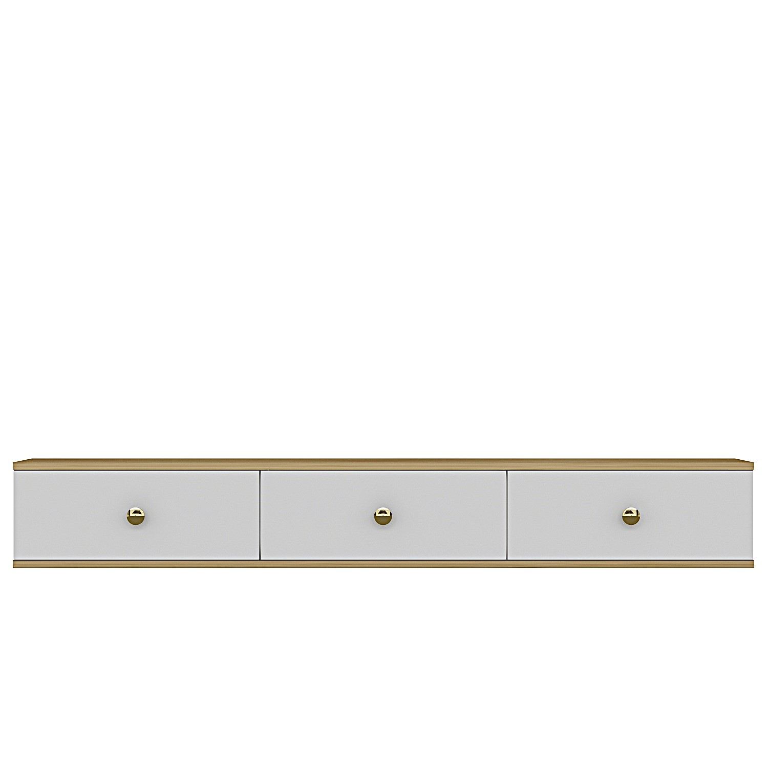 Comodă TV Hanah Home, PAL melaminat, 180 x 29.6 x 25.6 cm, sapphire stejar/alb, 555CHM1109 — imaginea 4