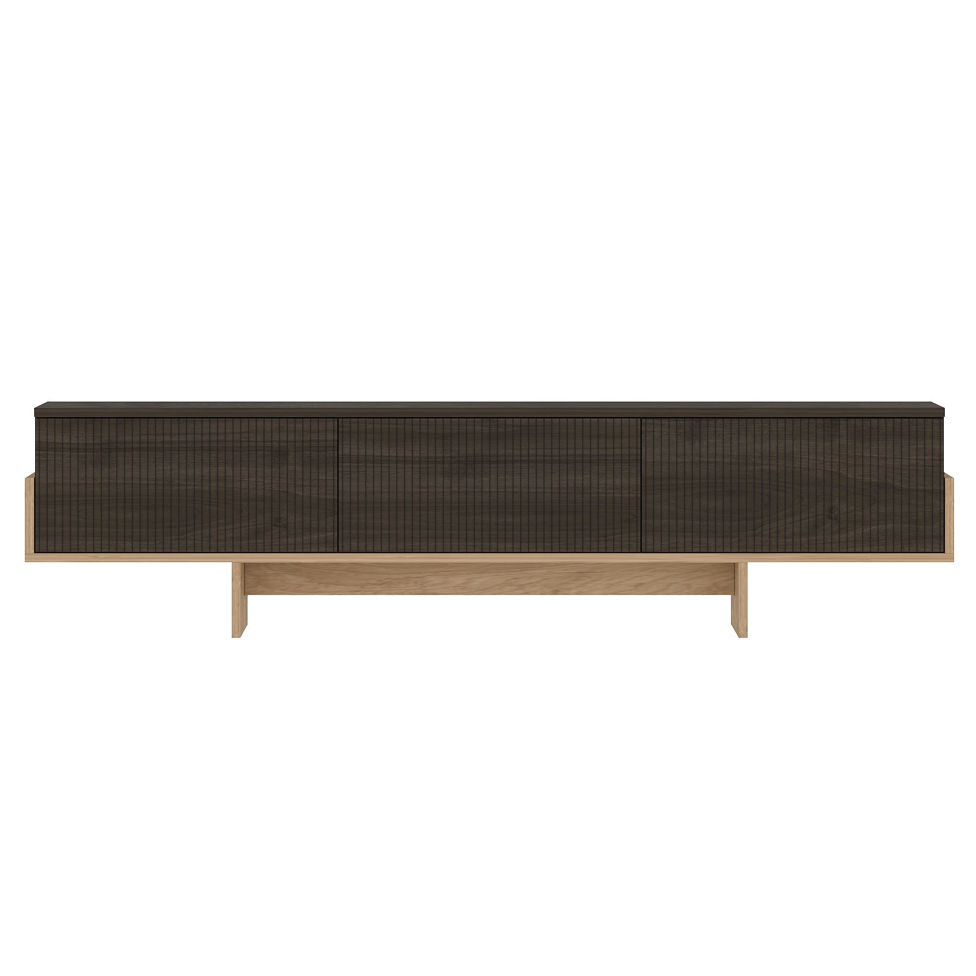 Comodă TV Hanah Home, PAL melaminat, 180 x 30 x 44.6 cm, nuc/sapphire stejar, 327ODS1606 — imaginea 2