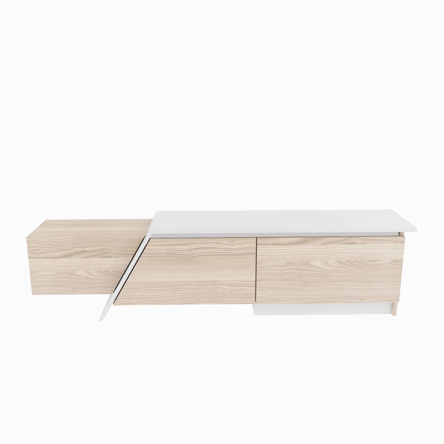 Comodă TV Hanah Home, PAL melaminat, 180 x 35 x 28.6 cm, cordoba/alb, 875ZNA5331 — imaginea 2