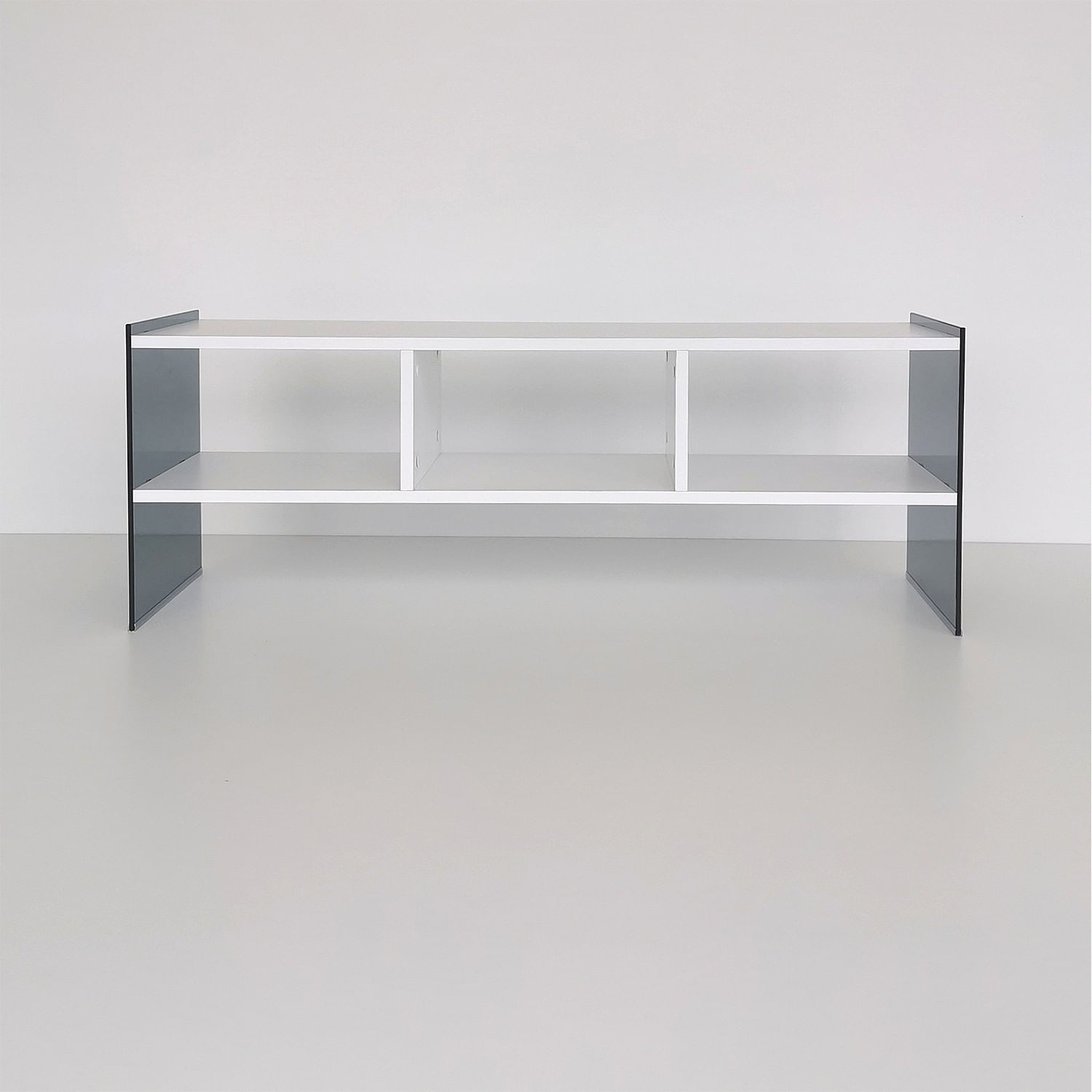 Comodă TV Hanah Home, PAL melaminat, 120 x 35 x 45 cm, alb/fume, 552NOS1514 — imaginea 5