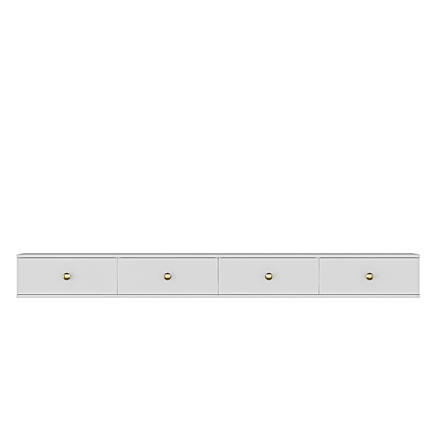 Comodă TV Hanah Home, PAL melaminat, 120 x 29.6 x 25.6 cm, alb, 555CHM1111 — imaginea 4