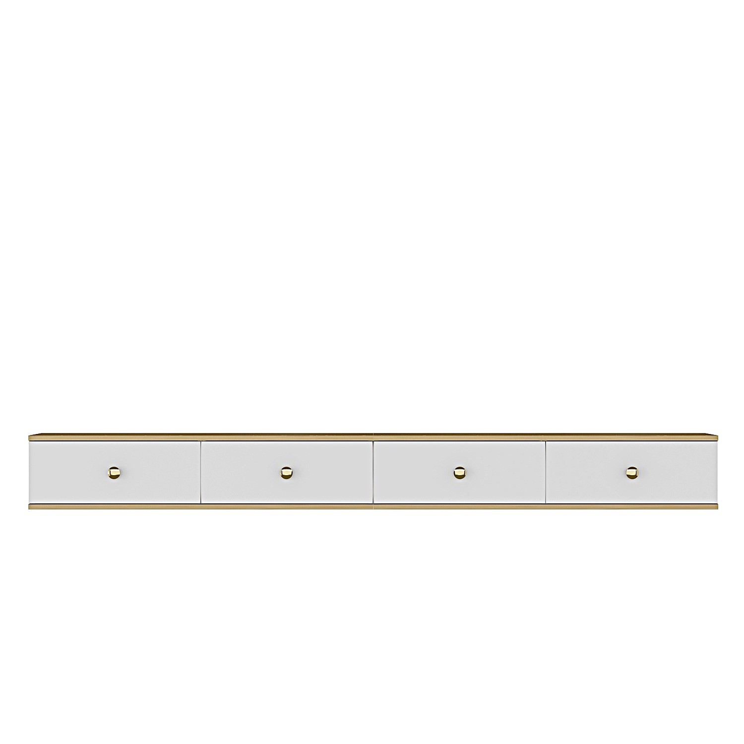 Comodă TV Hanah Home, PAL melaminat, 120 x 29.6 x 25.6 cm, sapphire stejar/alb, 555CHM1112 — imaginea 2
