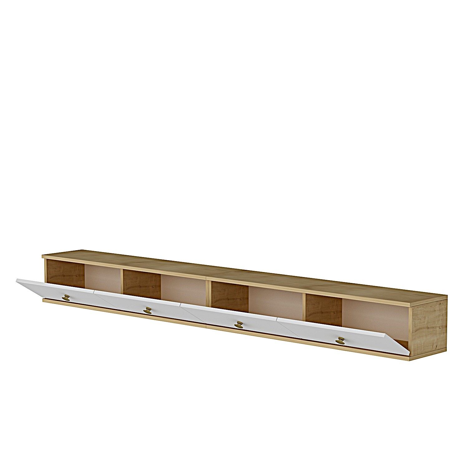 Comodă TV Hanah Home, PAL melaminat, 120 x 29.6 x 25.6 cm, sapphire stejar/alb, 555CHM1112 — imaginea 5