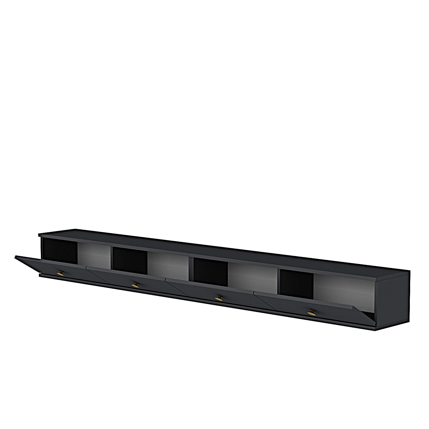 Comodă TV Hanah Home, PAL melaminat, 120 x 29.6 x 25.6 cm, antracit, 555CHM1110 — imaginea 5