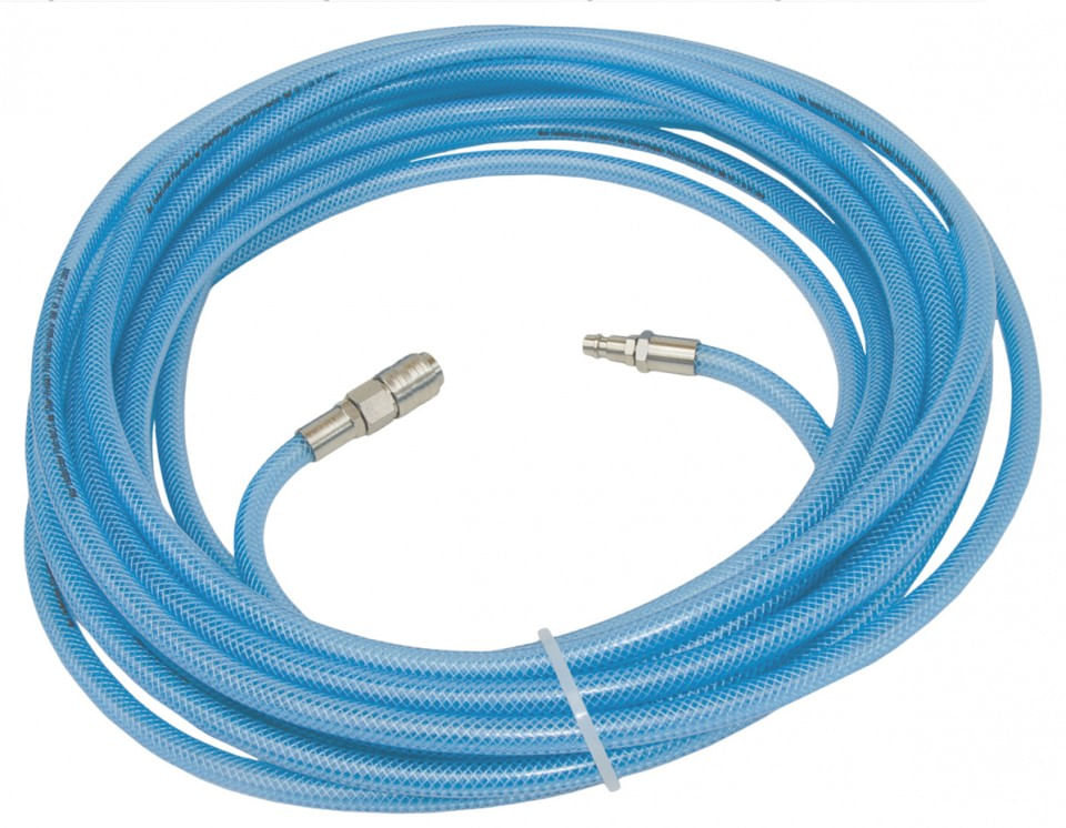 Furtun drept cu conectori aer comprimat din PVC 15x10mm 15m ADLER AD0142.52 — imaginea 4