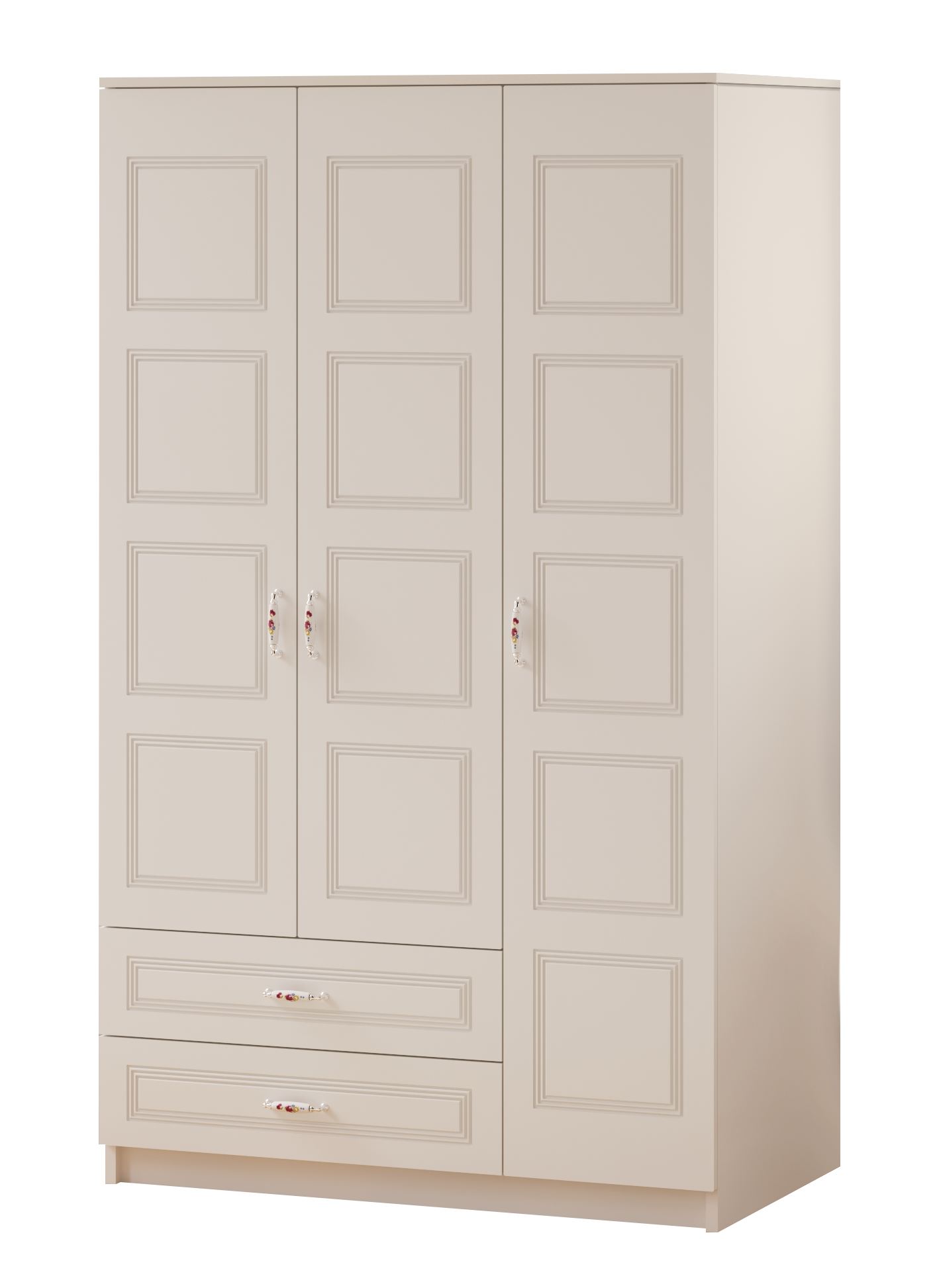 Dulap Hanah Home, PAL melaminat, 105 x 52 x 180 cm, alb mat, 167RAB1106 — imaginea 5
