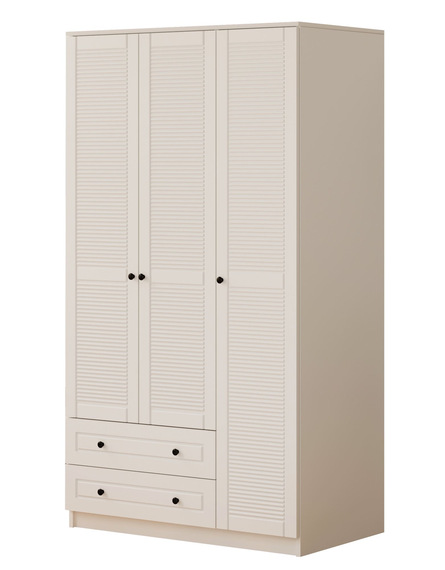 Dulap Hanah Home, PAL melaminat, 105 x 52 x 184 cm, alb mat, 167RAB1112 — imaginea 3