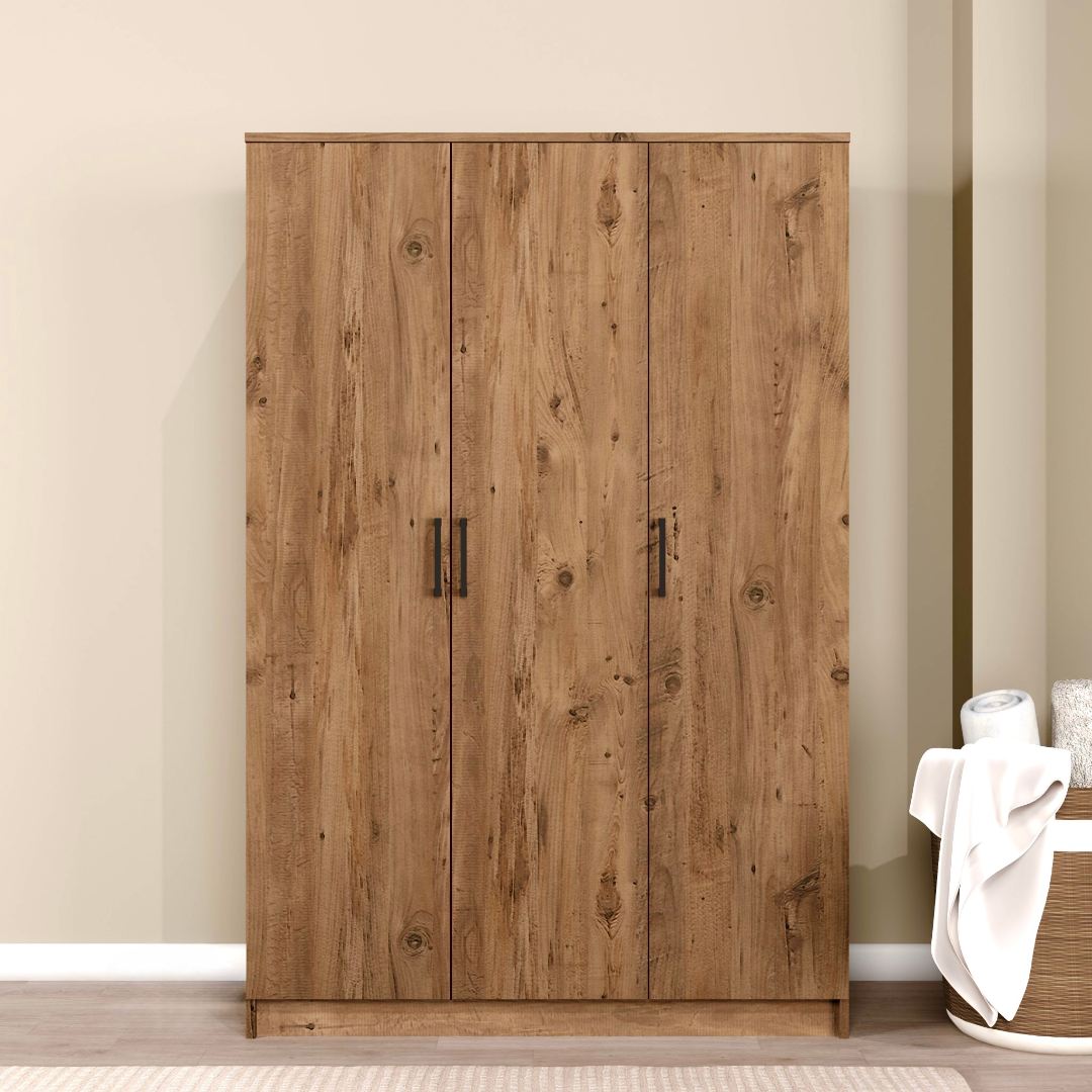 Dulap Hanah Home, PAL melaminat, 120 x 51.8 x 180 cm, atlantic pine, 350MWD1141 — imaginea 5