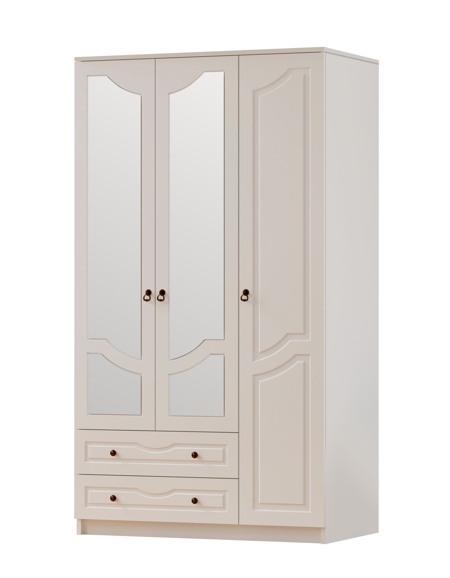 Dulap Hanah Home, PAL melaminat, 105 x 52 x 210 cm, alb mat, 167RAB1121 — imaginea 4