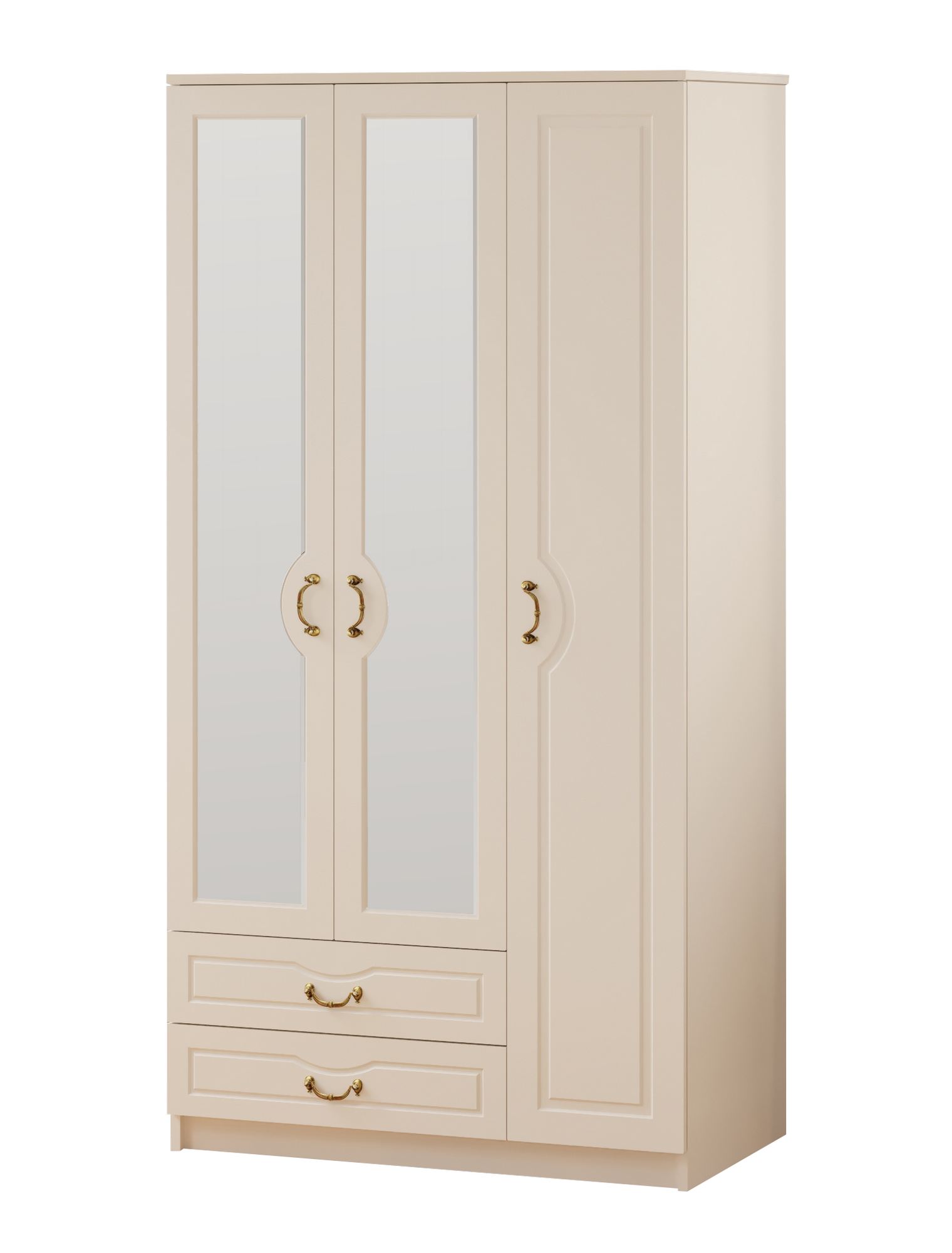 Dulap Hanah Home, PAL melaminat, 105 x 52 x 210 cm, alb mat, 167RAB1136 — imaginea 4