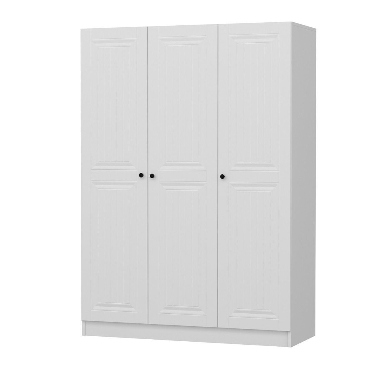 Dulap Hanah Home, PAL melaminat, 135 x 52 x 210 cm, alb, 506MNR2258 — imaginea 7