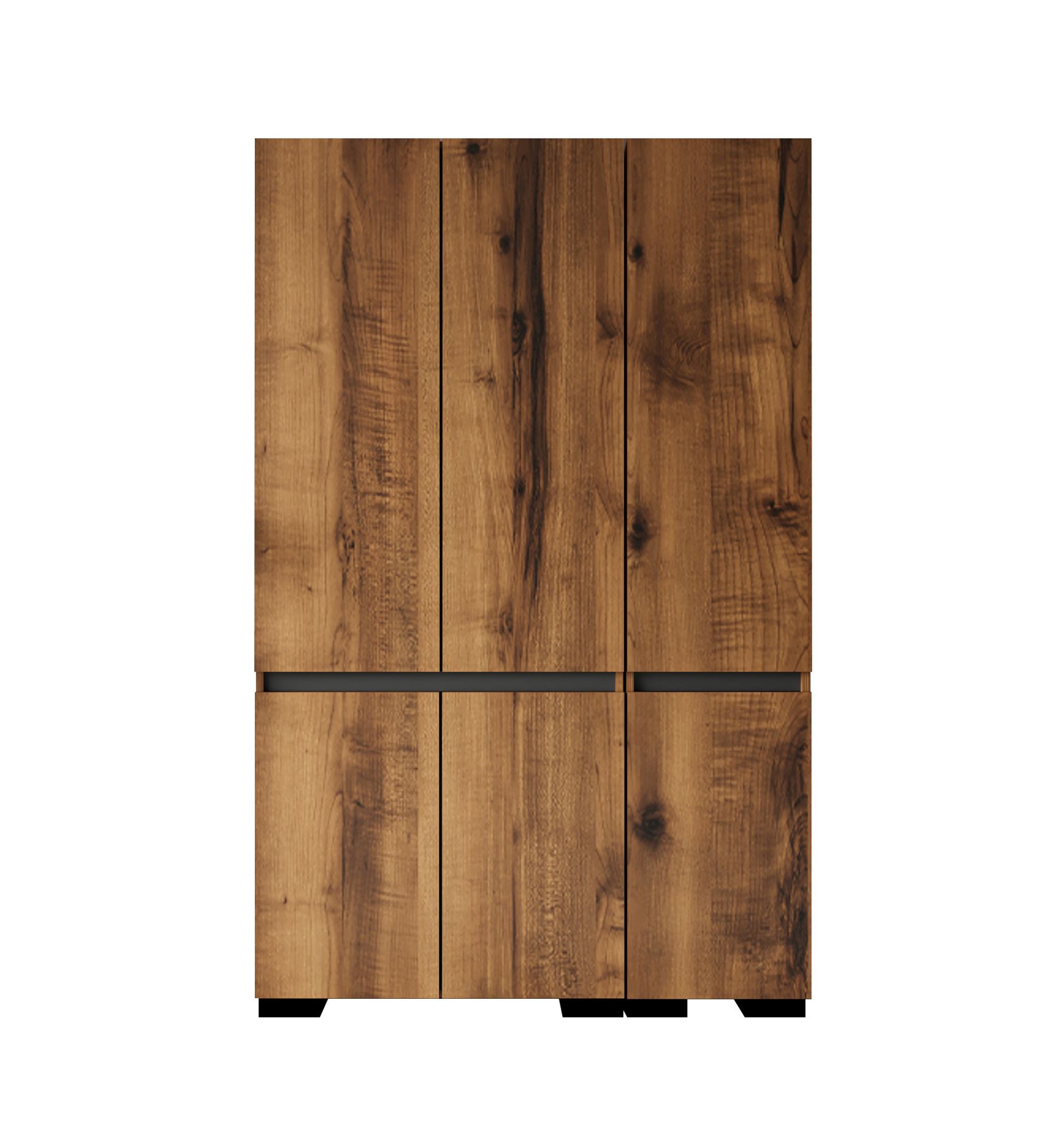 Dulap Hanah Home, PAL melaminat, 135 x 52 x 210 cm, nuc/antracit, 469ORN1121