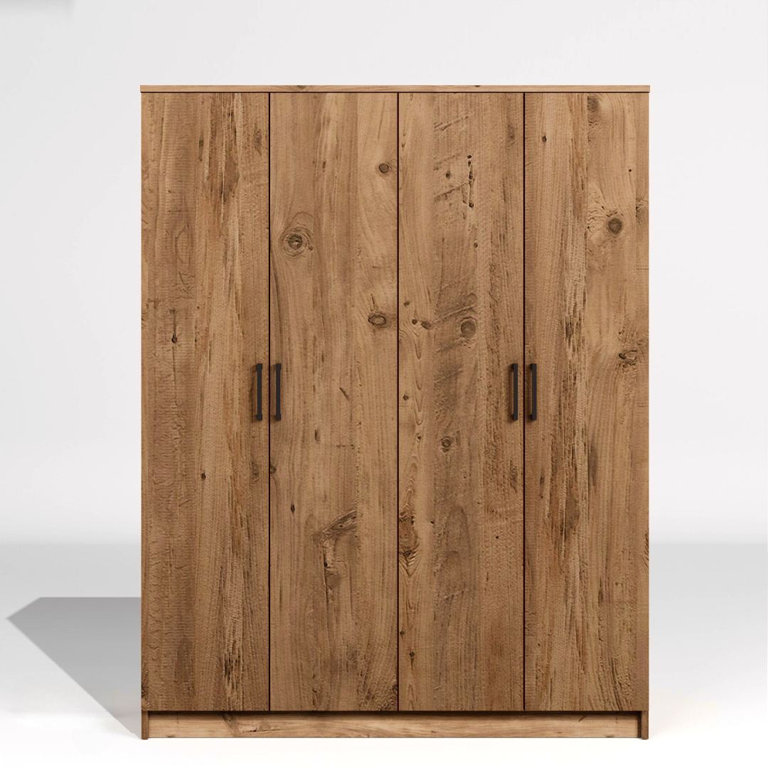 Dulap Hanah Home, PAL melaminat, 140 x 51.8 x 180 cm, atlantic pine, 350MWD1142 — imaginea 4