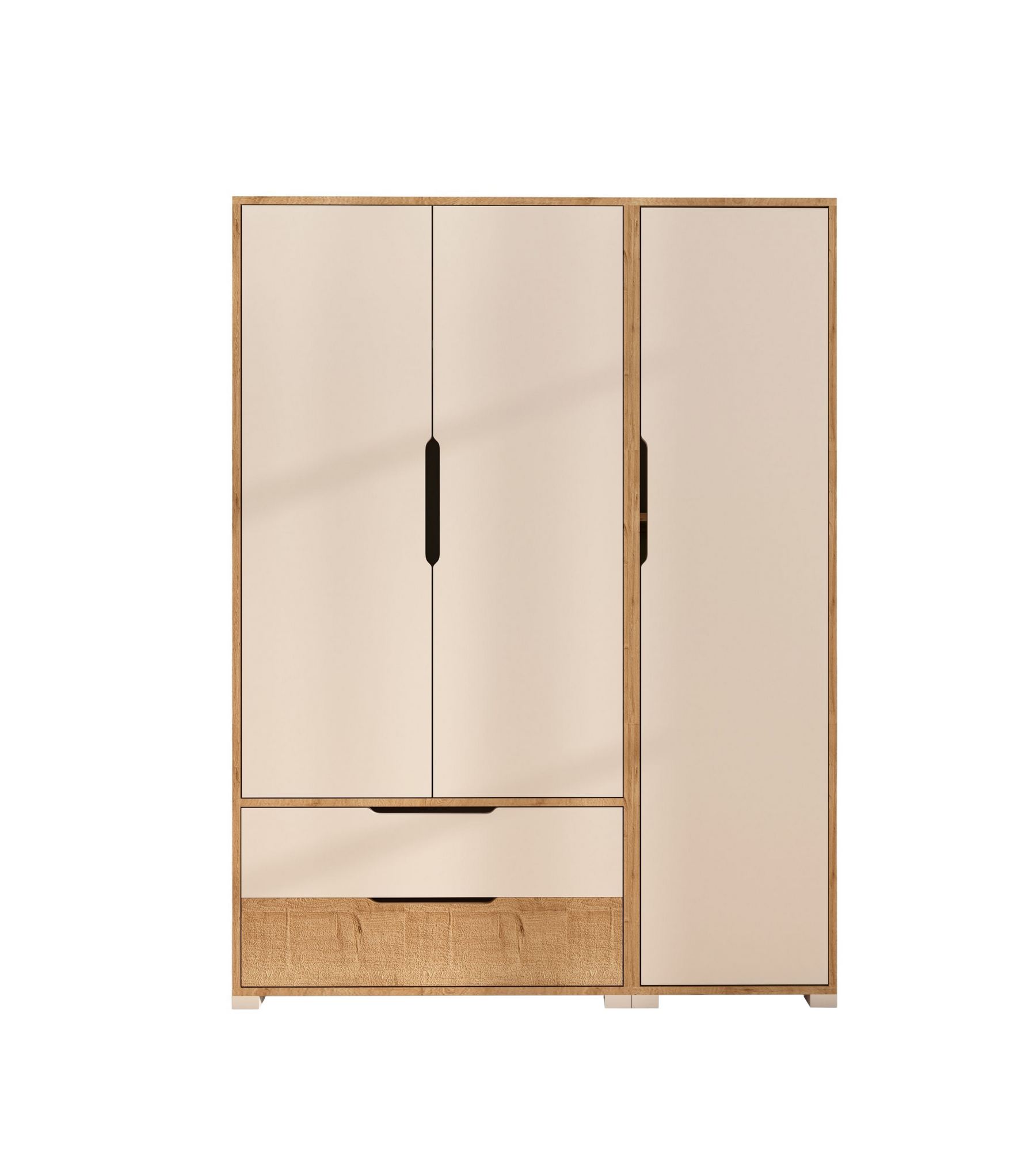 Dulap Hanah Home, PAL melaminat, 137 x 45 x 183 cm, sapphire stejar/alb, 469ORN1119 — imaginea 3