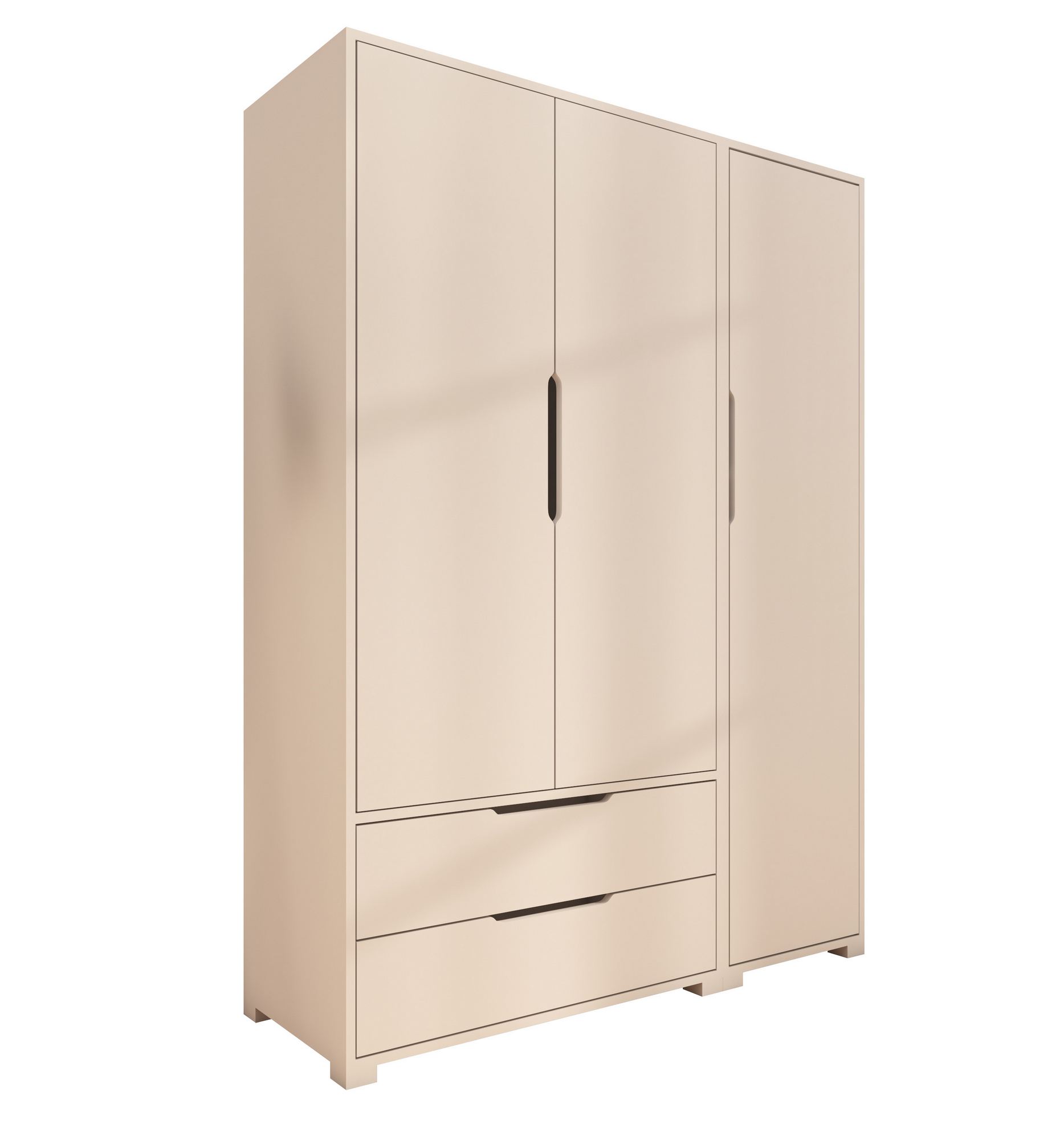 Dulap Hanah Home, PAL melaminat, 137 x 45 x 183 cm, alb, 469ORN1118 — imaginea 2
