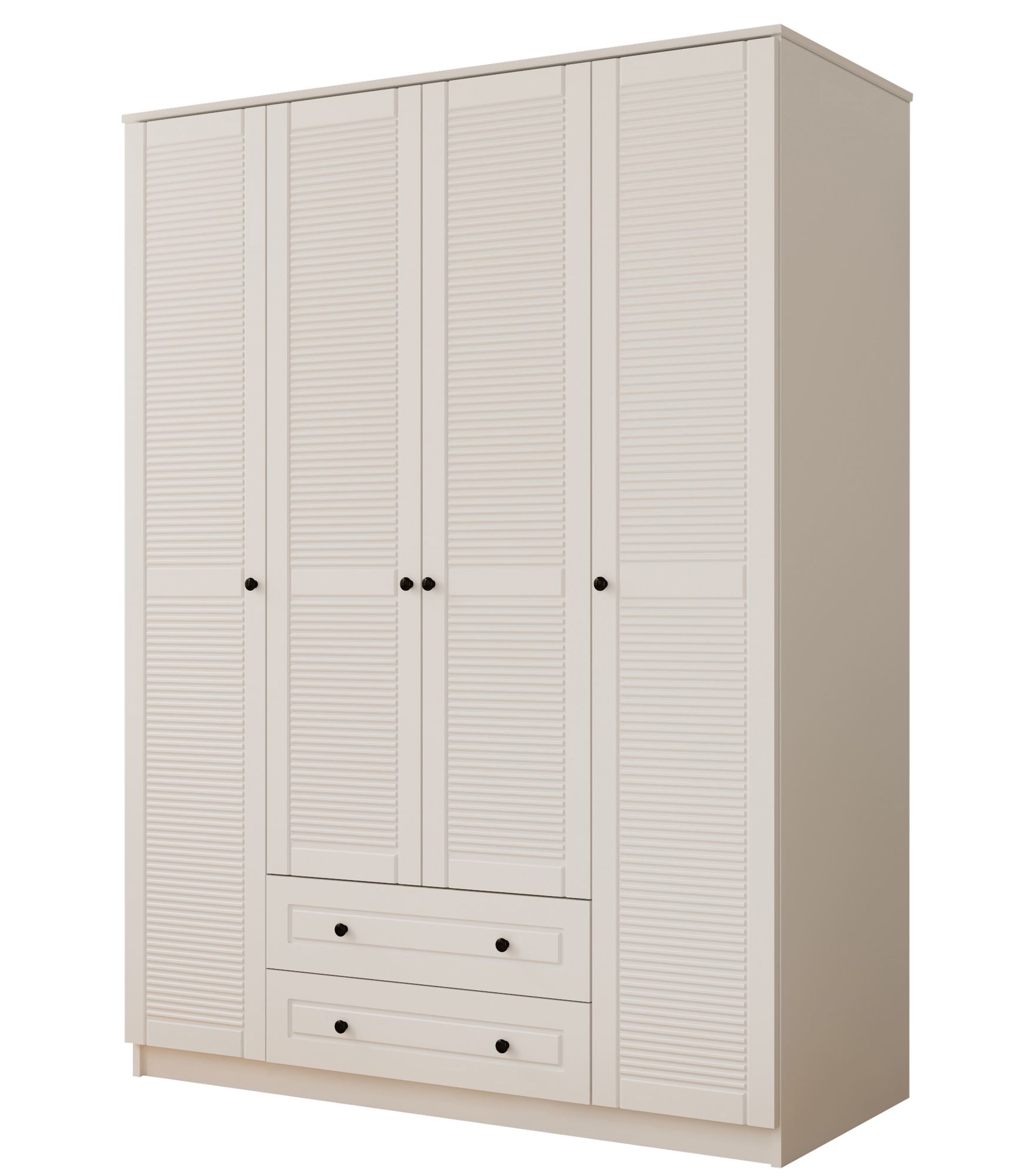 Dulap Hanah Home, PAL melaminat, 140 x 52 x 210 cm, alb mat, 167RAB1146 — imaginea 5