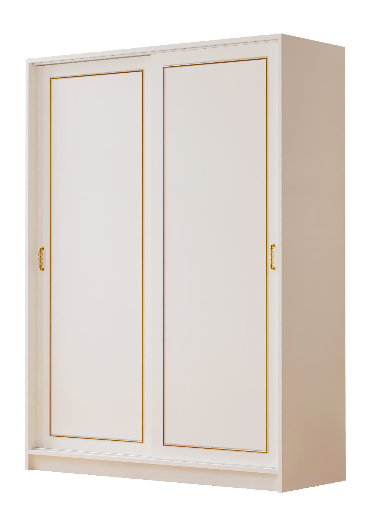 Dulap Hanah Home, PAL melaminat, 140 x 56 x 190 cm, alb mat, 167RAB1153 — imaginea 2