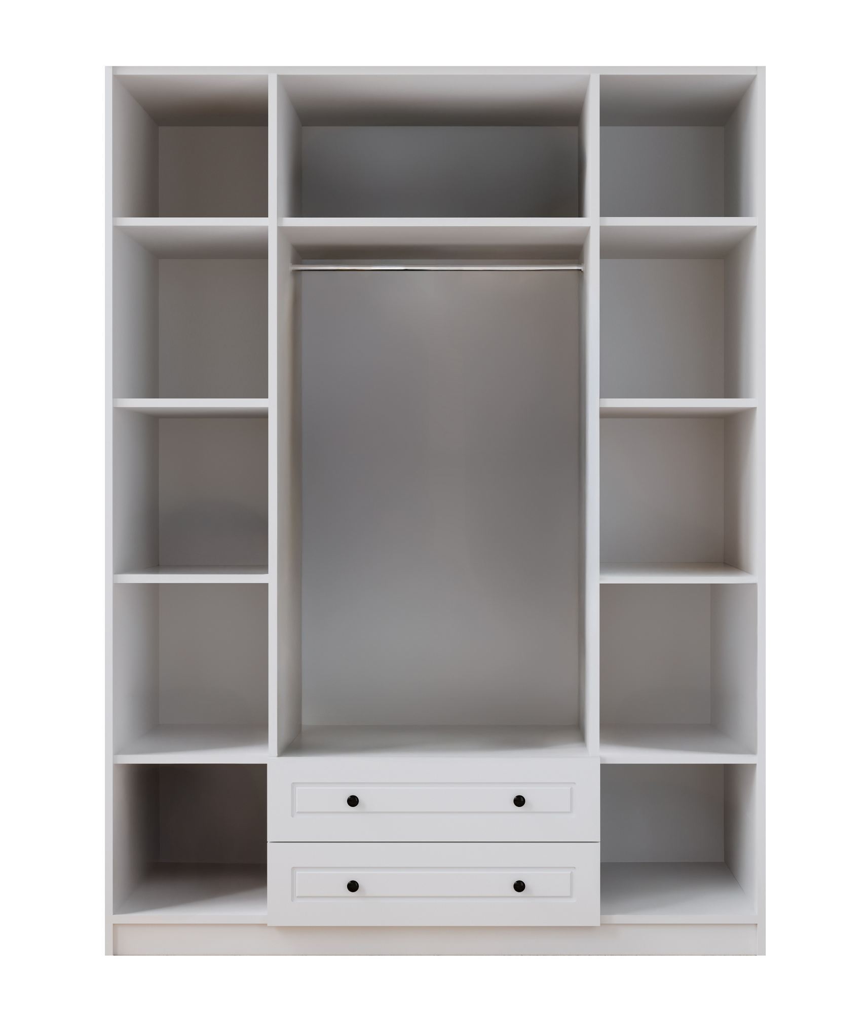Dulap Hanah Home, PAL melaminat, 140 x 52 x 210 cm, alb mat, 167RAB1205 — imaginea 6