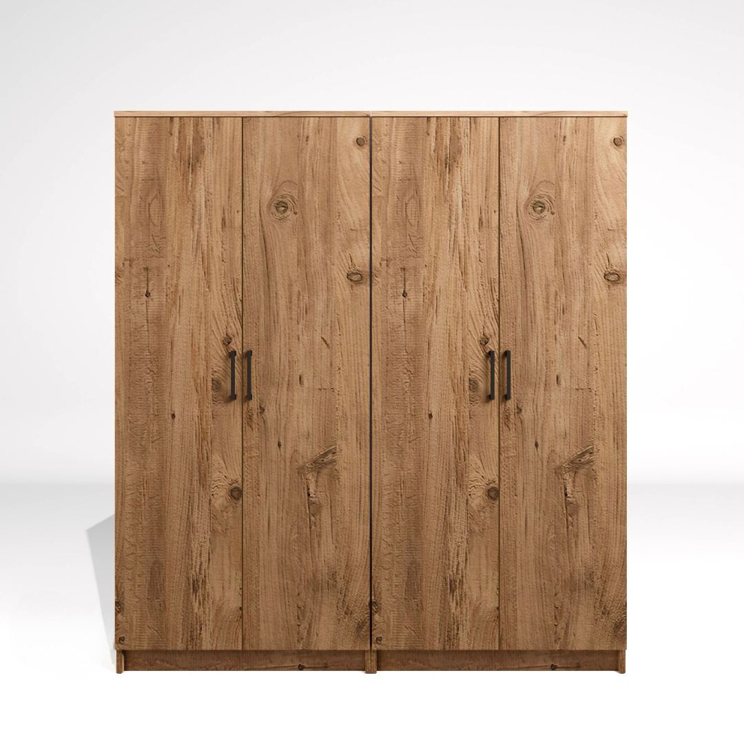 Dulap Hanah Home, PAL melaminat, 160 x 51.8 x 180 cm, atlantic pine, 350MWD1144 — imaginea 6