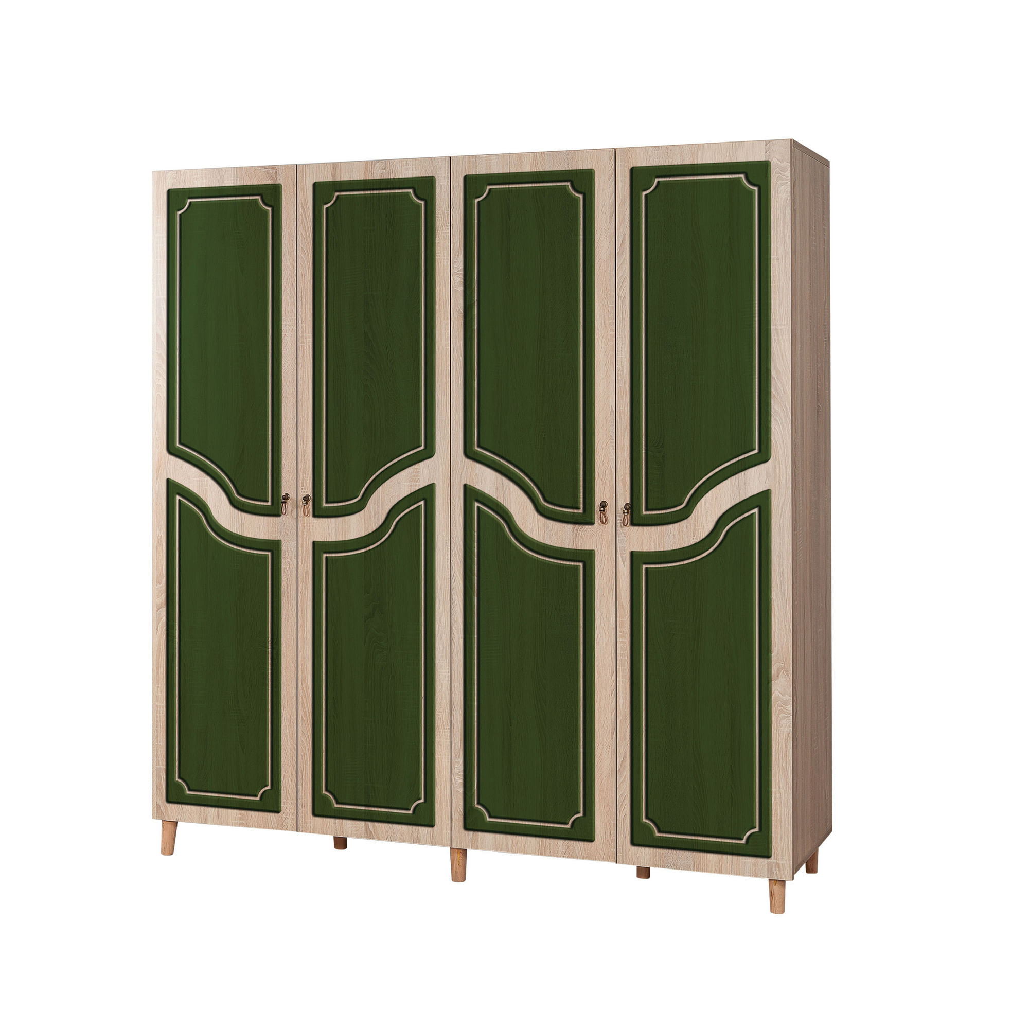 Dulap Hanah Home, PAL melaminat, 180 x 52 x 192 cm, stejar sonoma, 863SPH4229 — imaginea 3