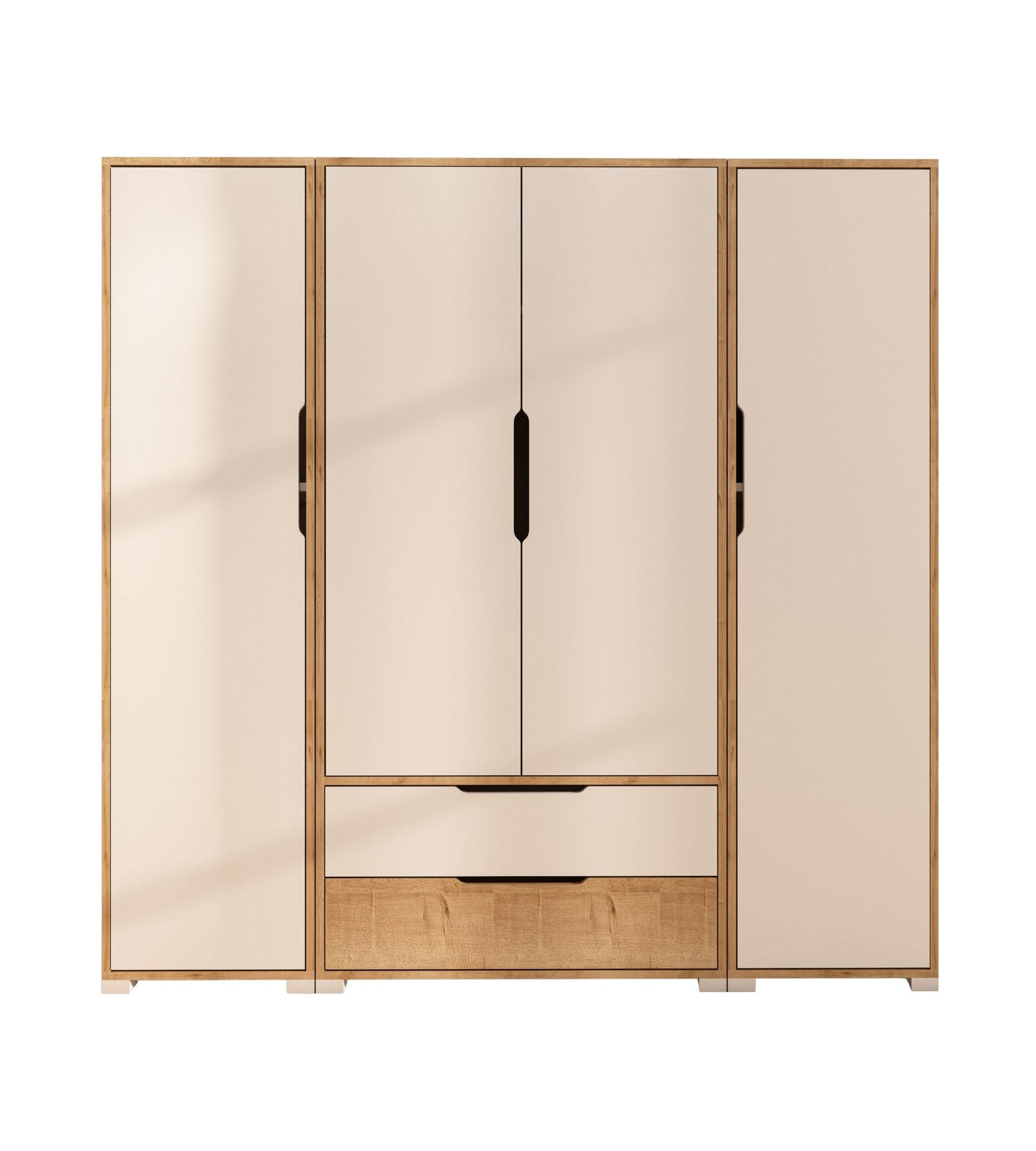 Dulap Hanah Home, PAL melaminat, 184 x 45 x 183 cm, alb, 469ORN1128 — imaginea 2