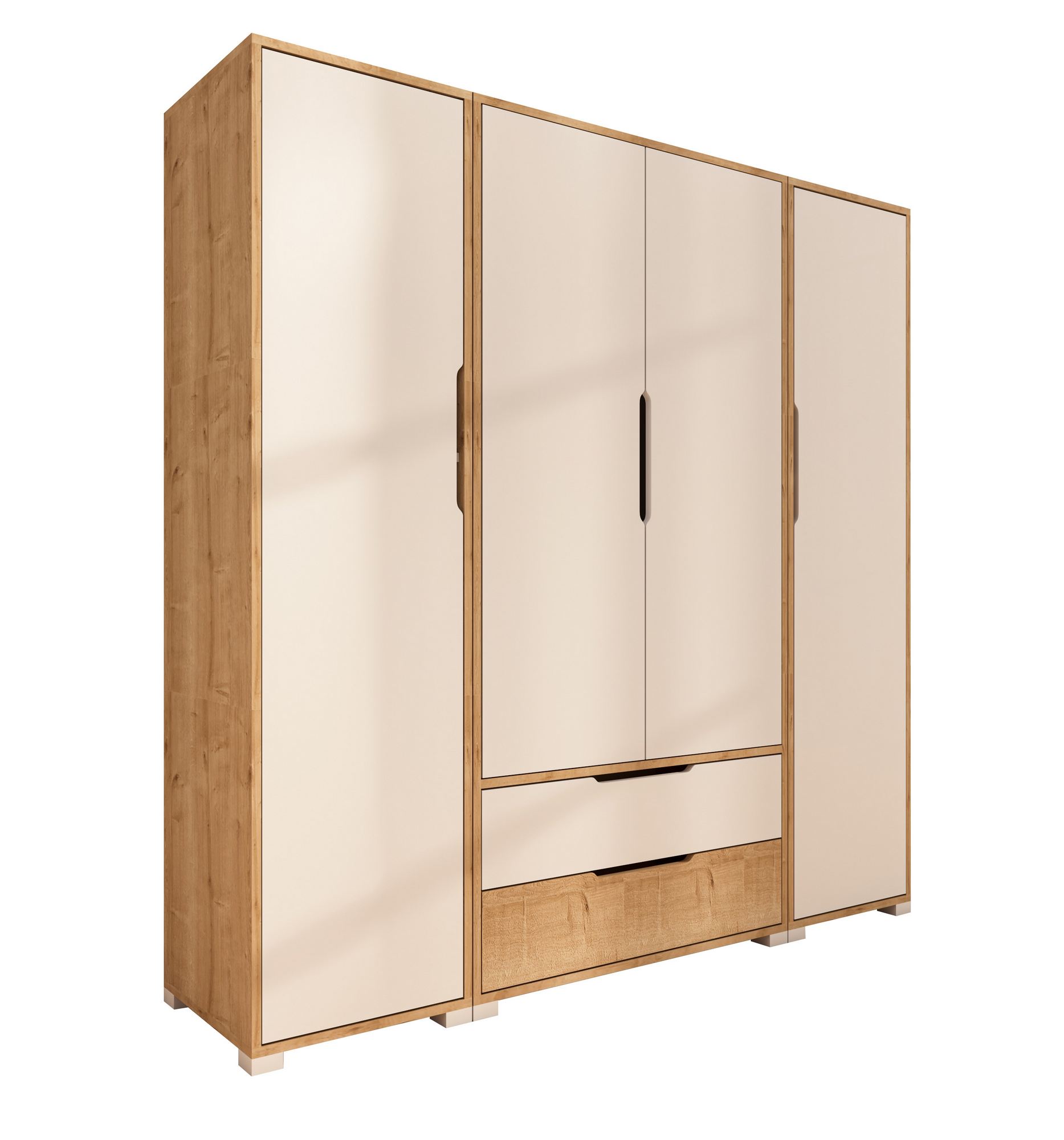 Dulap Hanah Home, PAL melaminat, 184 x 45 x 183 cm, alb, 469ORN1128 — imaginea 4