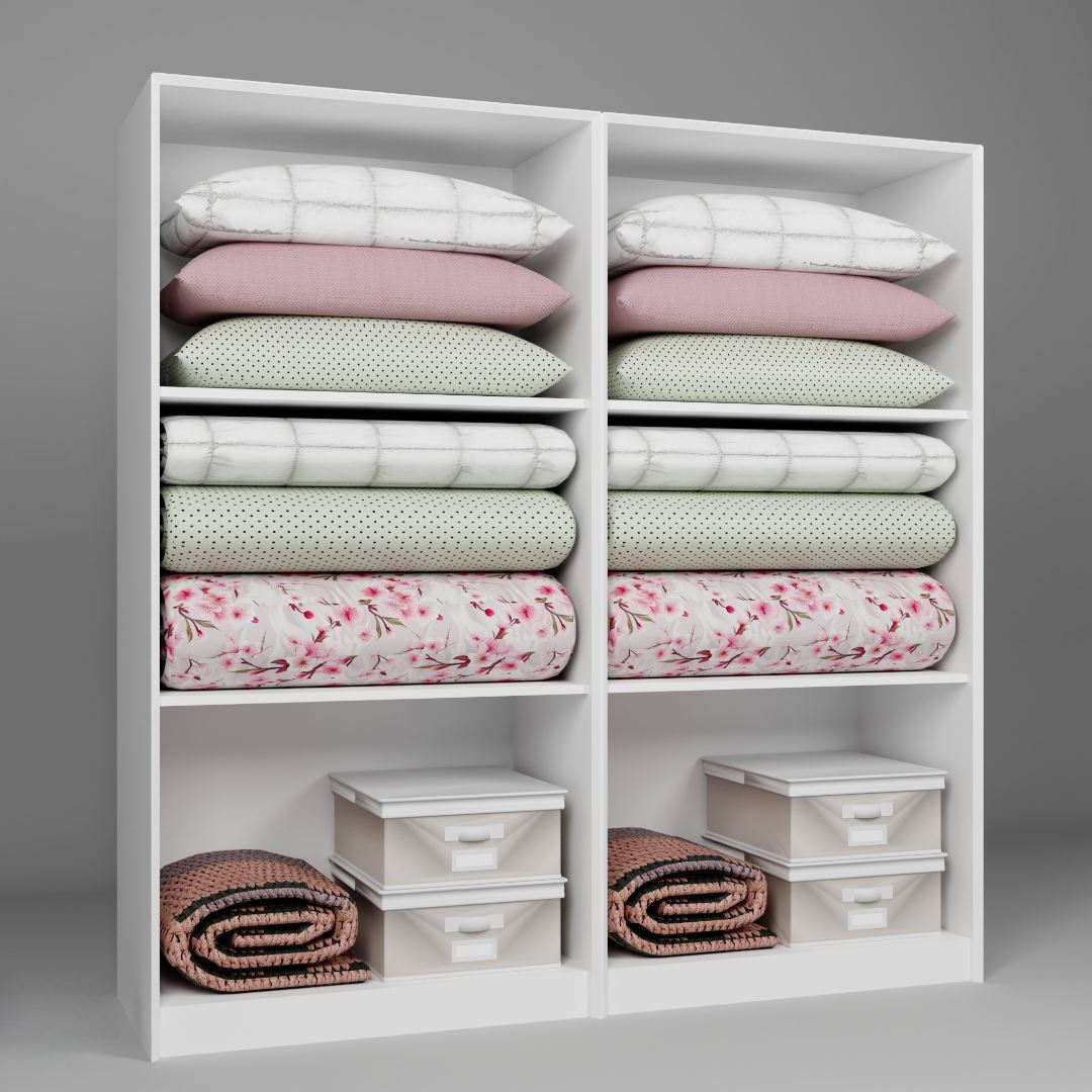 Dulap Hanah Home, PAL melaminat, 188 x 60 x 190 cm, alb, 350MWD1153 — imaginea 5