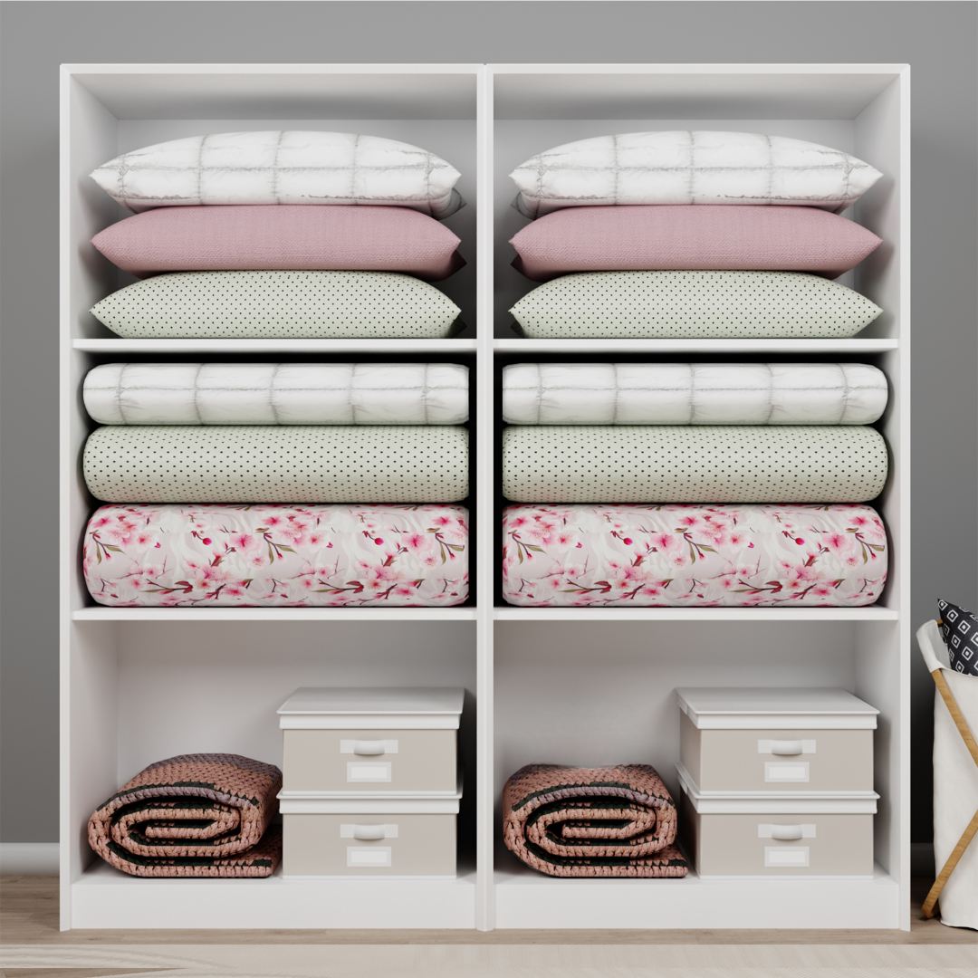 Dulap Hanah Home, PAL melaminat, 188 x 60 x 190 cm, alb, 350MWD1153 — imaginea 6
