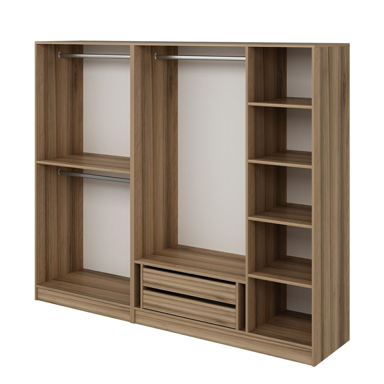 Dulap Hanah Home, PAL melaminat, 225 x 52 x 190 cm, dore, 506MNR2430 — imaginea 5
