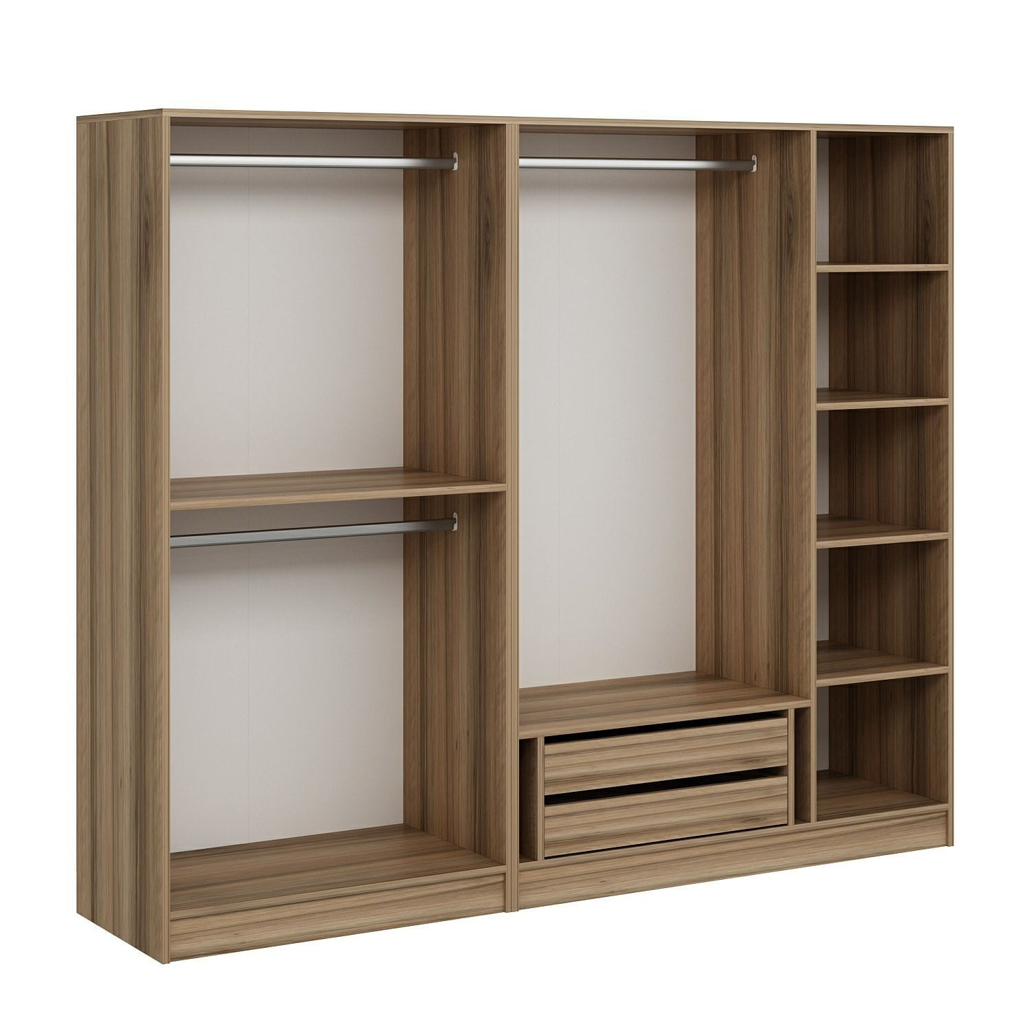 Dulap Hanah Home, PAL melaminat, 225 x 52 x 190 cm, dore, 506MNR2430 — imaginea 7
