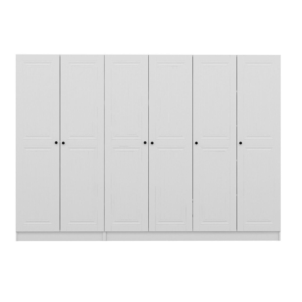 Dulap Hanah Home, PAL melaminat, 270 x 52 x 190 cm, alb, 506MNR2707 — imaginea 8